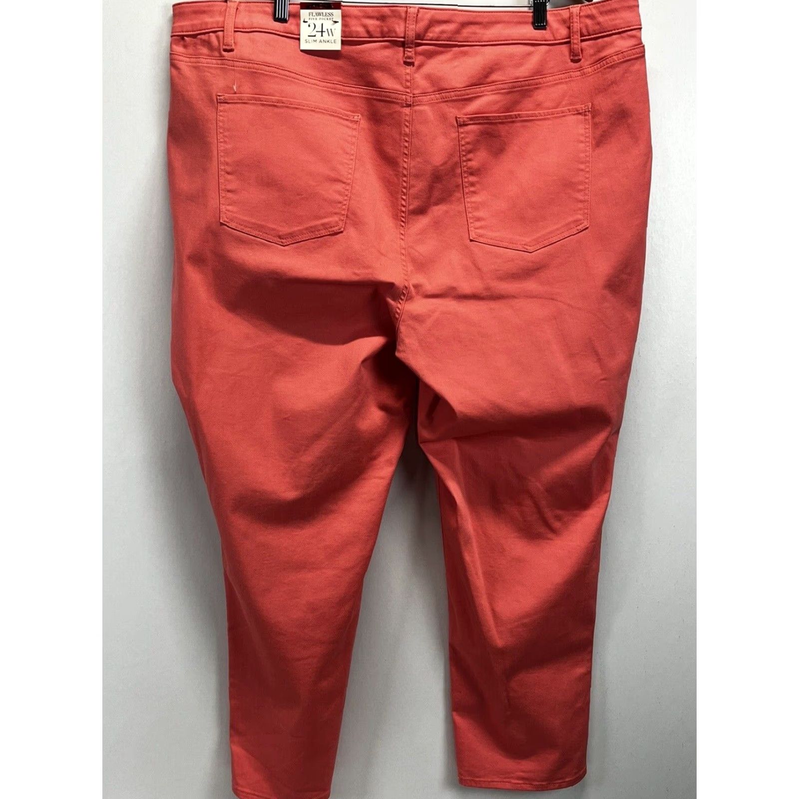 Talbots VINTAGE? No, it's not vintage. Talbots Jeans 5 Pocket Slim Ankle Women's Plus 22W Pink Pants Size 22W Plus Pink Womens Slim Ankle Jeans Size 40" / US 18 - 3 Thumbnail