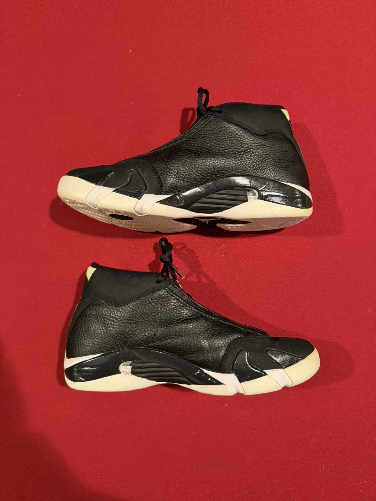 Jordan Brand Air Jordan 14 Retro Indiglo 2016 Size 12 – OG Black Green Size US 12 / EU 45 - 2 Thumbnail