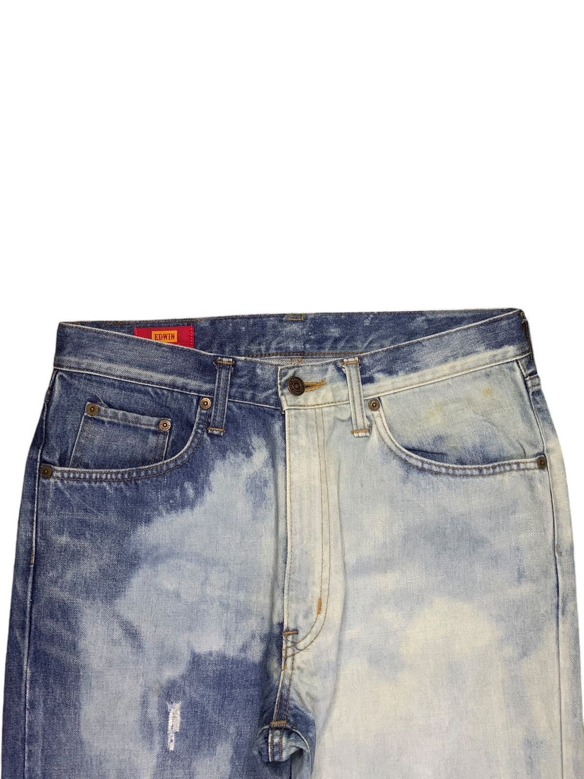 Edwin SALES🔥Vintage Edwin Acid Wash Hybrid Style Loose Jeans Size US 31 - 4 Thumbnail