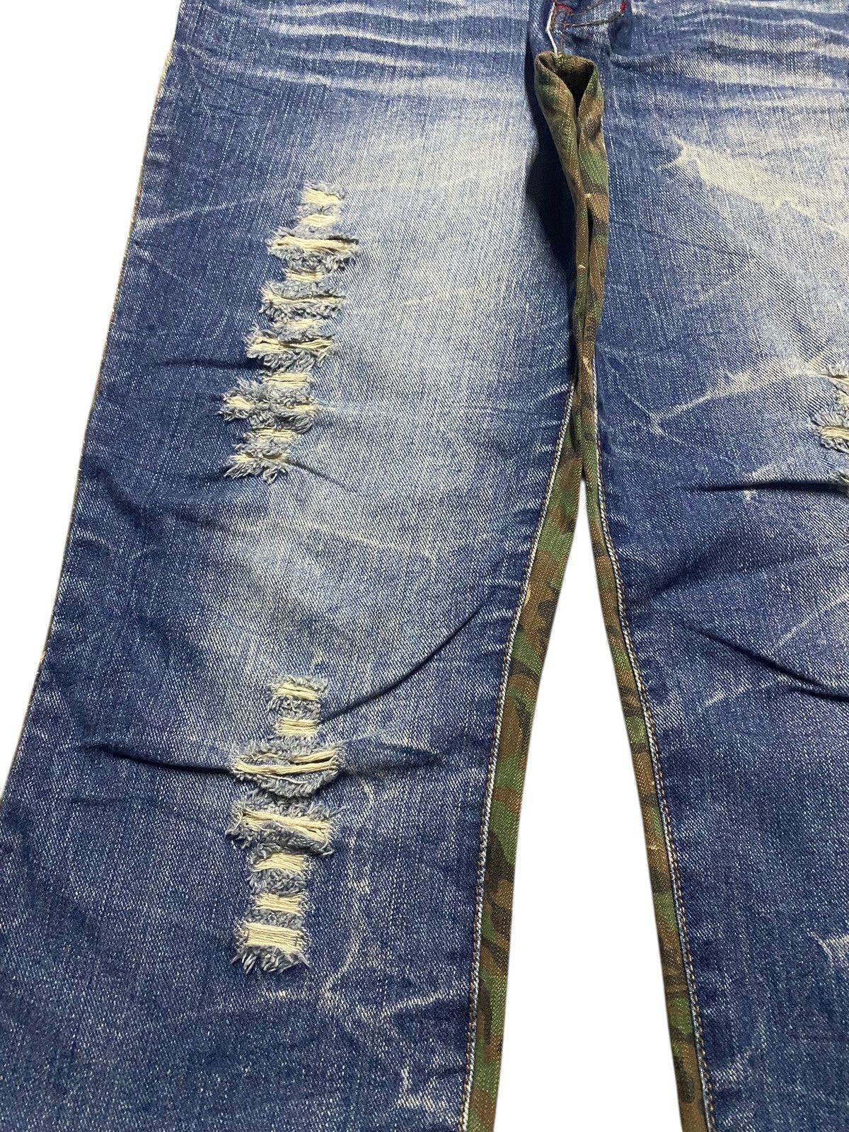 14th Addiction Vintage Japan Brand Sky Bomber Straight Fit Camo Jeans Size US 32 / EU 48 - 7 Thumbnail
