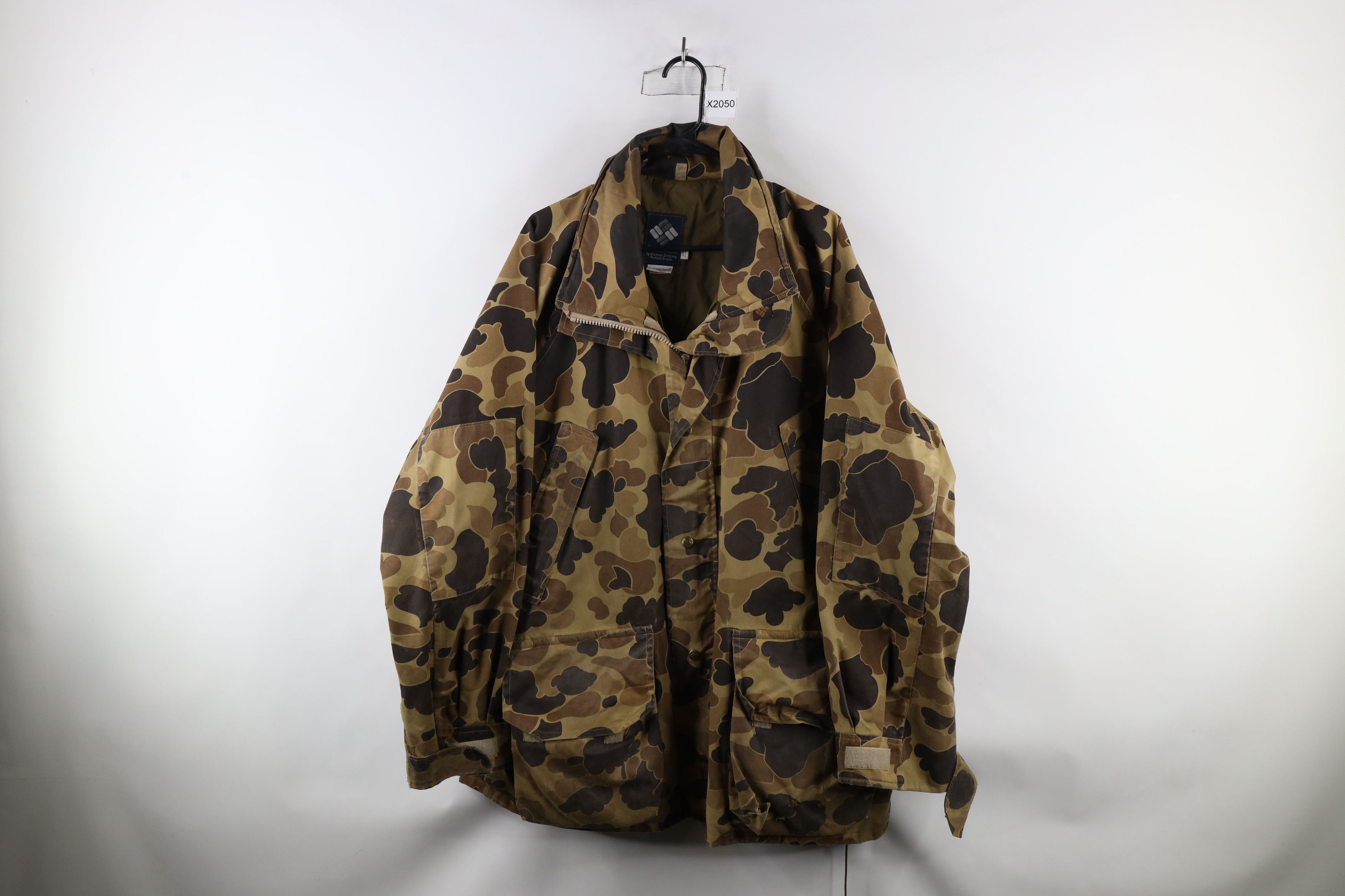 Vinage 80s Columbia Camouflage Hunting Parka Jacket USA