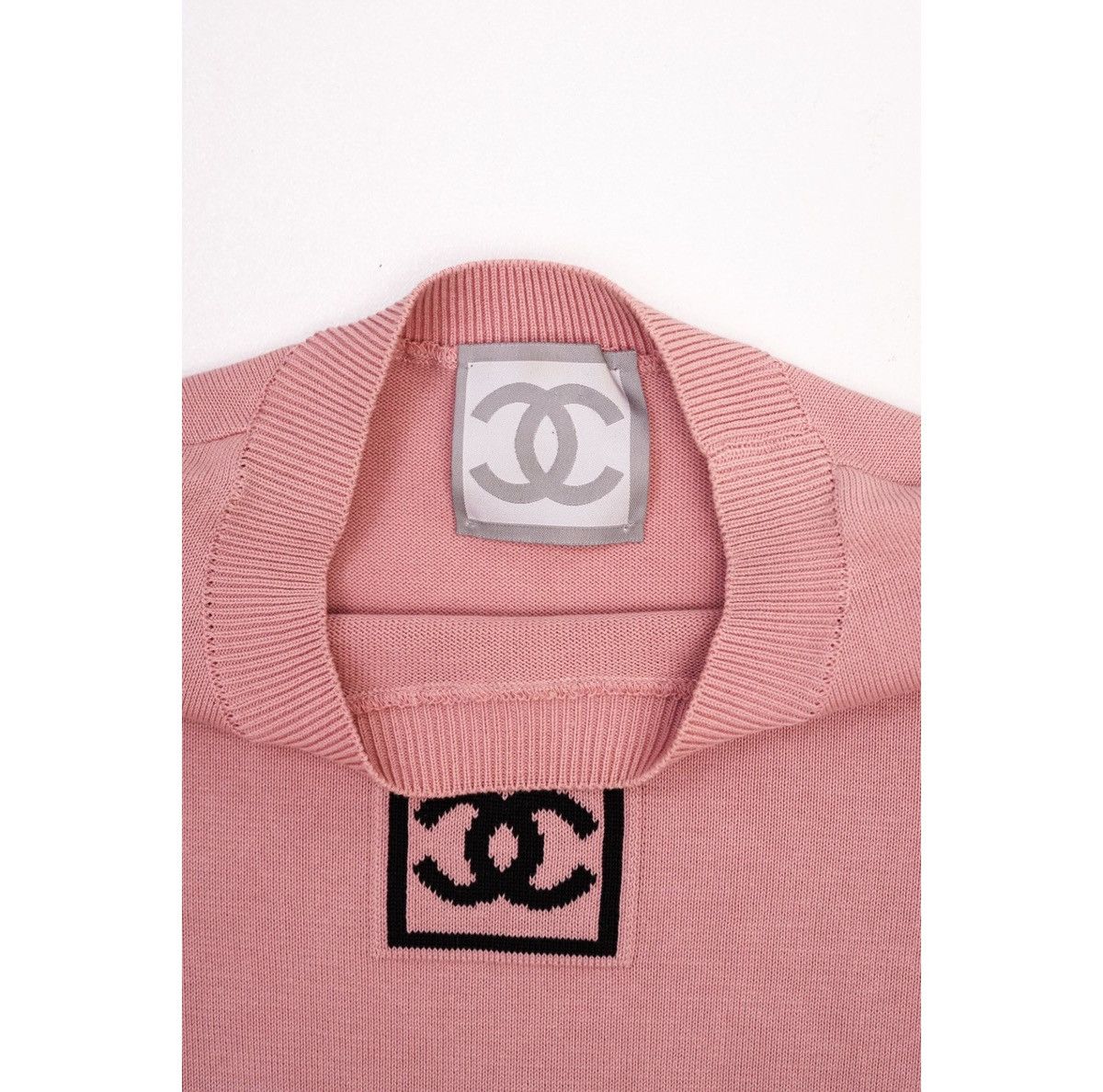 Chanel Chanel CC Logo Knit Pink Top Size M / US 6-8 / IT 42-44 - 6 Thumbnail