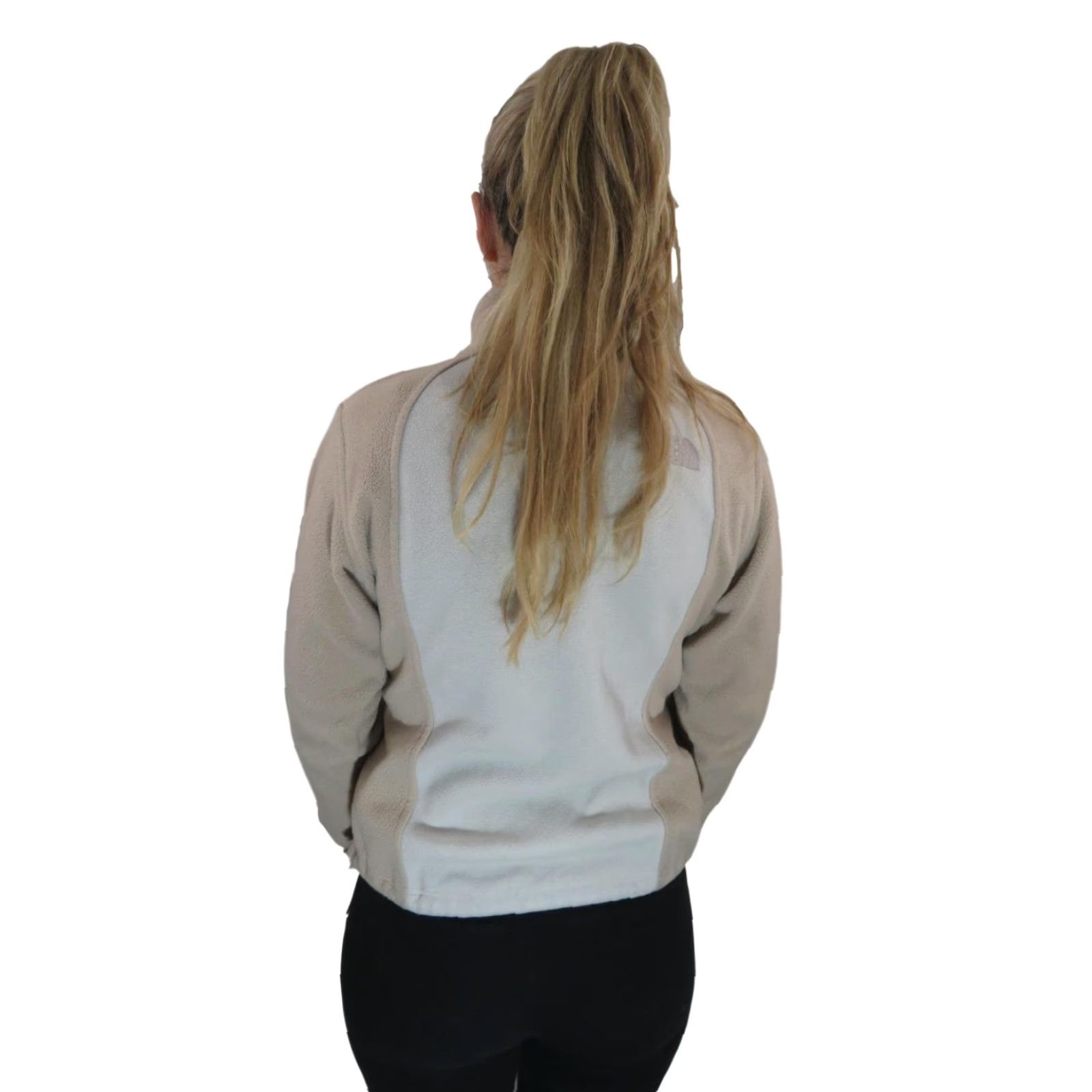 The North Face VINTAGE The North Face White Fleece Windbreaker Jacket Coat Womens M Beige Brown Jacket Size M / US 6-8 / IT 42-44 - 2 Thumbnail