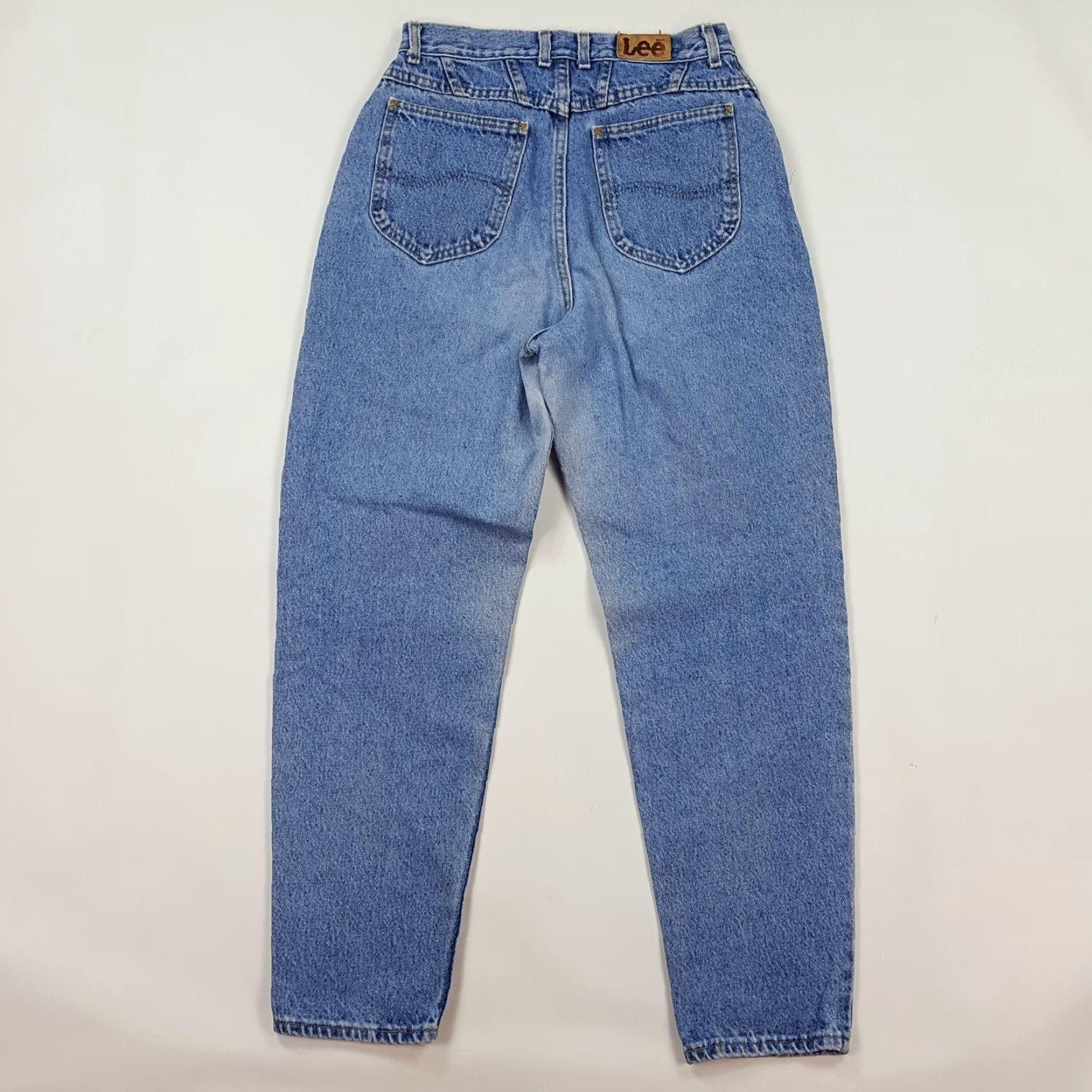 Lee Vintage Lee Women's Size 12 Relaxed Tapered High Waist Retro Denim Blue Jeans Size 34" / US 12 / IT 48 - 7 Thumbnail