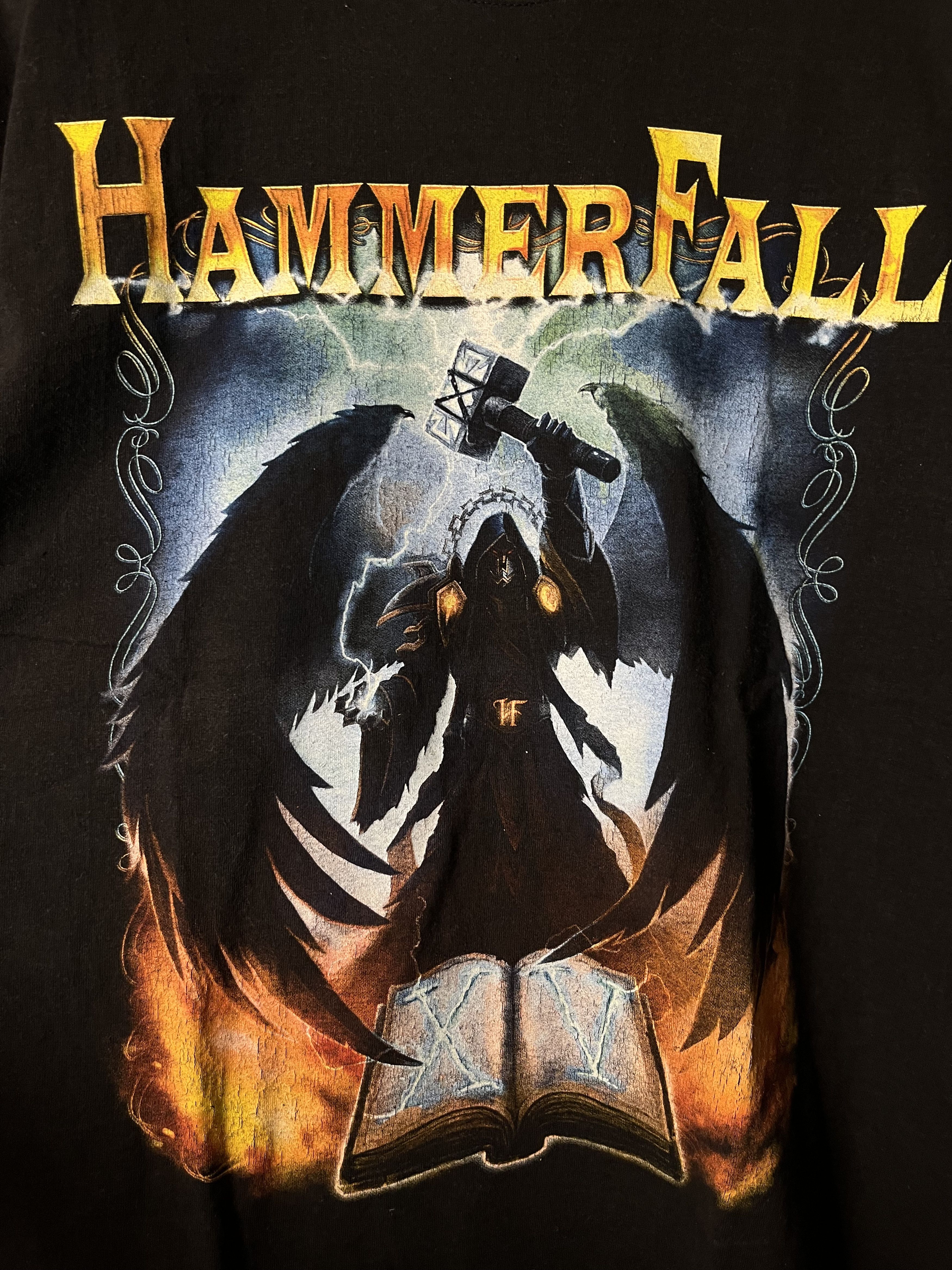 Band Tees × Vintage Vintage Hammerfall 15 Years Of Glory Rock Metal Size US XXL / EU 58 / 5 - 4 Thumbnail