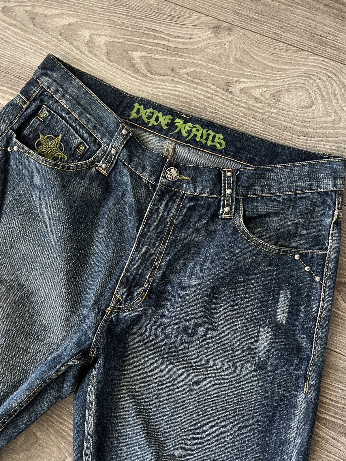 Pepe Jeans Pepe Jeans Avant Garde Opium Embroidered Logo Y2K Jeans Size US 36 / EU 52 - 21 Thumbnail