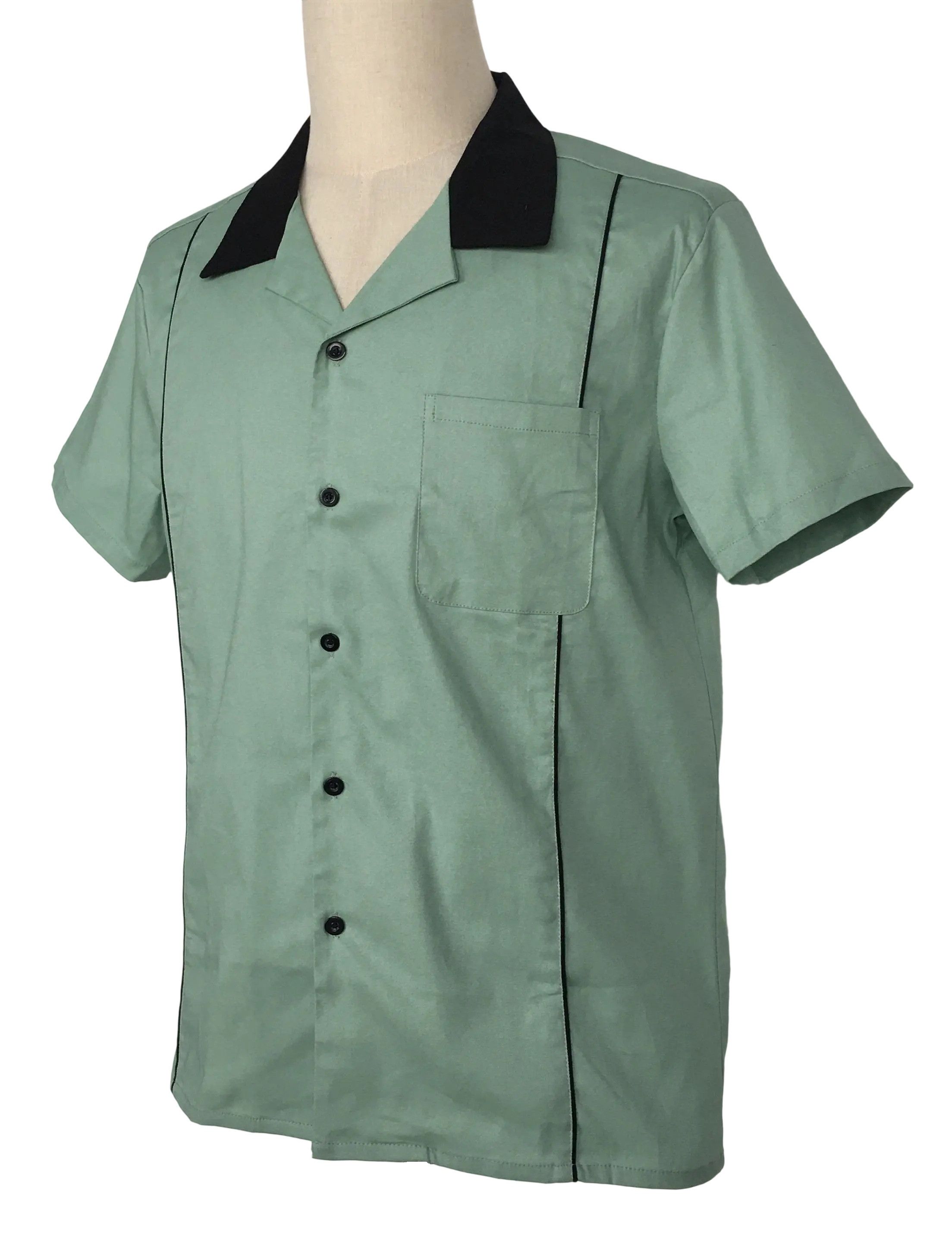 Other Mint green-Vintage Style Design Shirts For Men Size US L / EU 52-54 / 3 - 2 Thumbnail