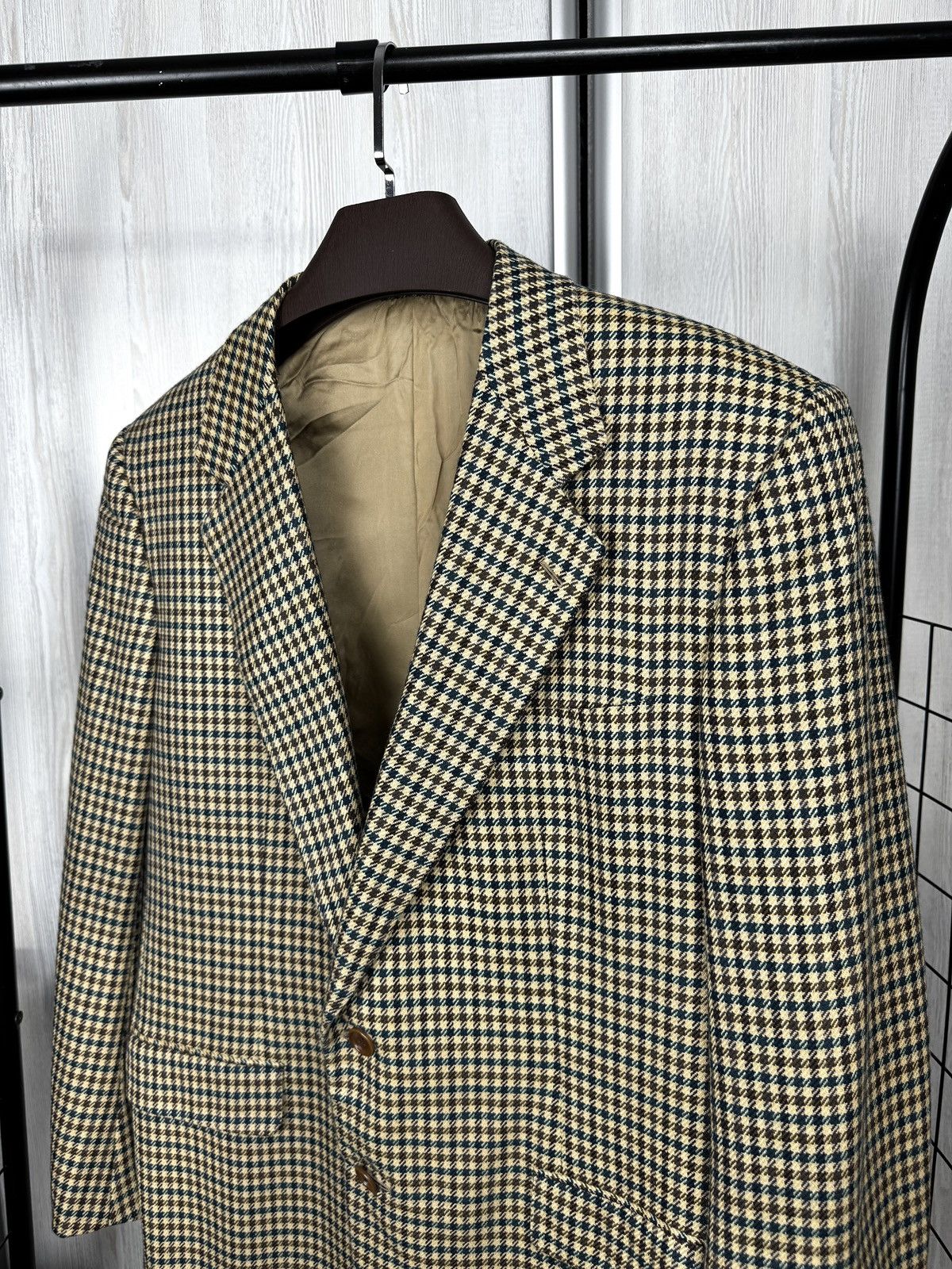 Belvest Belvest vintage checkered houndstooth 100% cashmere blazer Size 44R - 4 Thumbnail