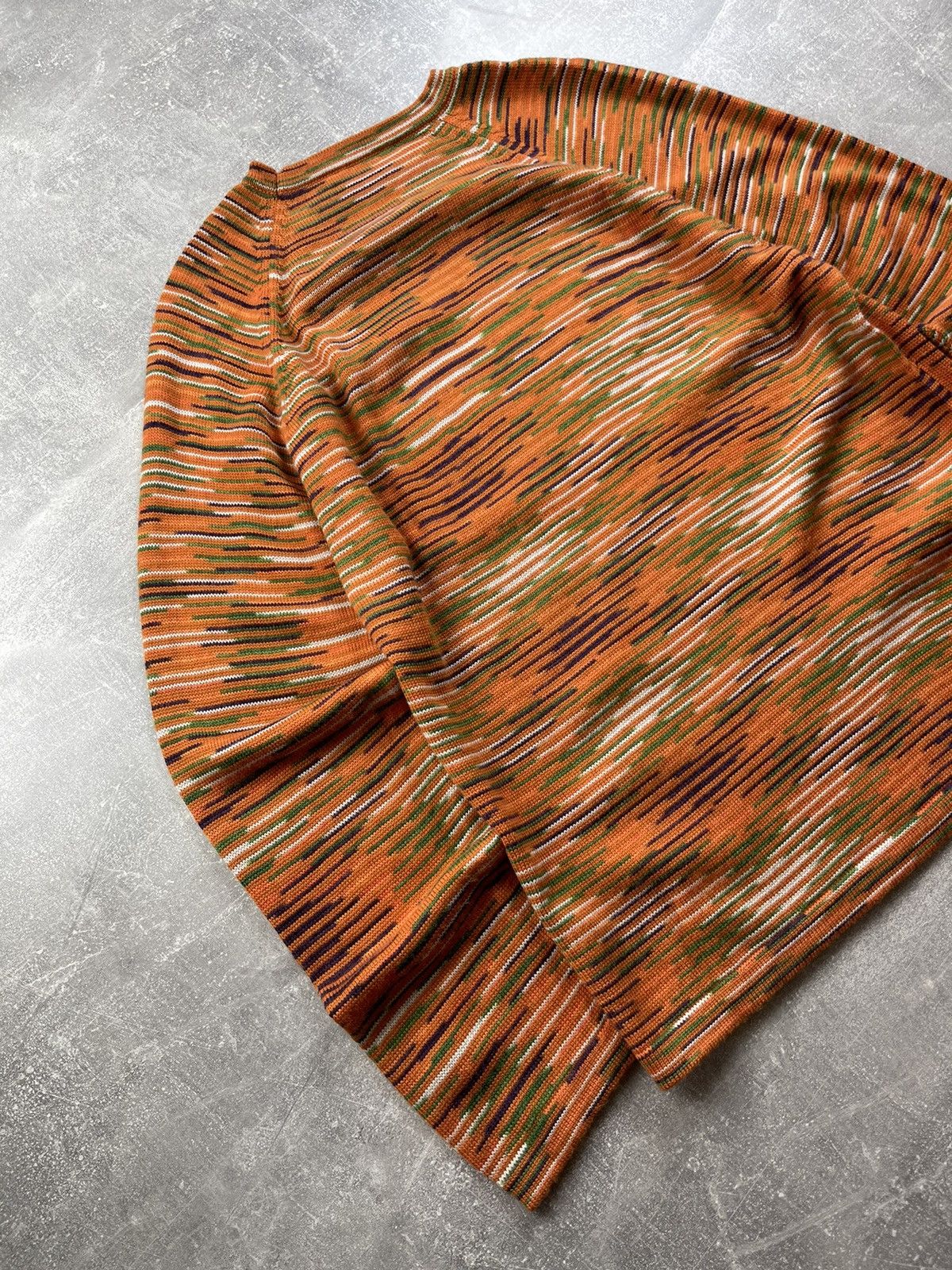 Missoni × Vintage Missoni Sport Vintage Wool Stripped Orange Sweater Size US M / EU 48-50 / 2 - 7 Thumbnail