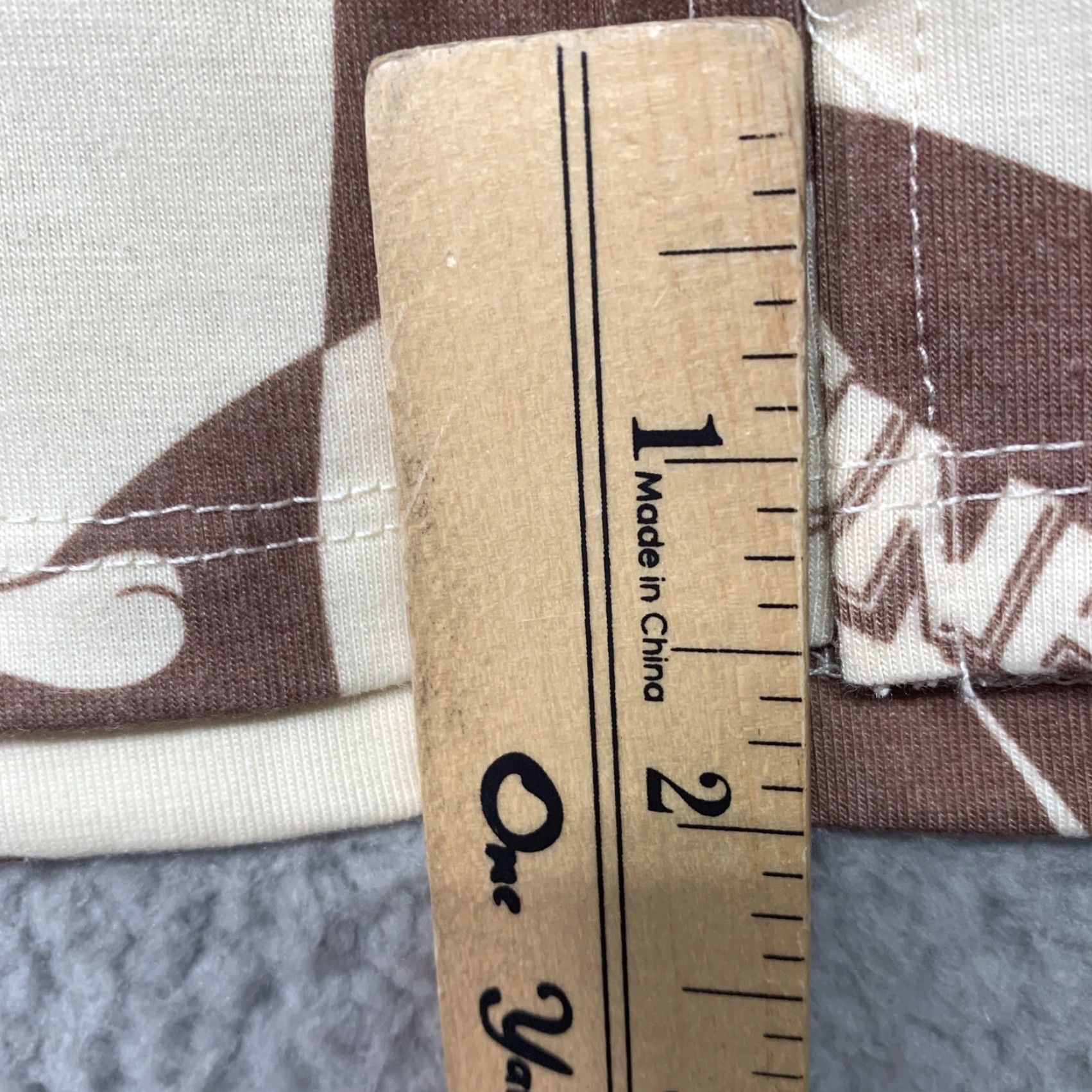 Vintage Looney Tunes Mini Skirt Skirt S Brown Cream Bugs Daffy Sylvester Tweety Taz NWT Menus: Women Size 28" / US 6 / IT 42 - 8 Thumbnail
