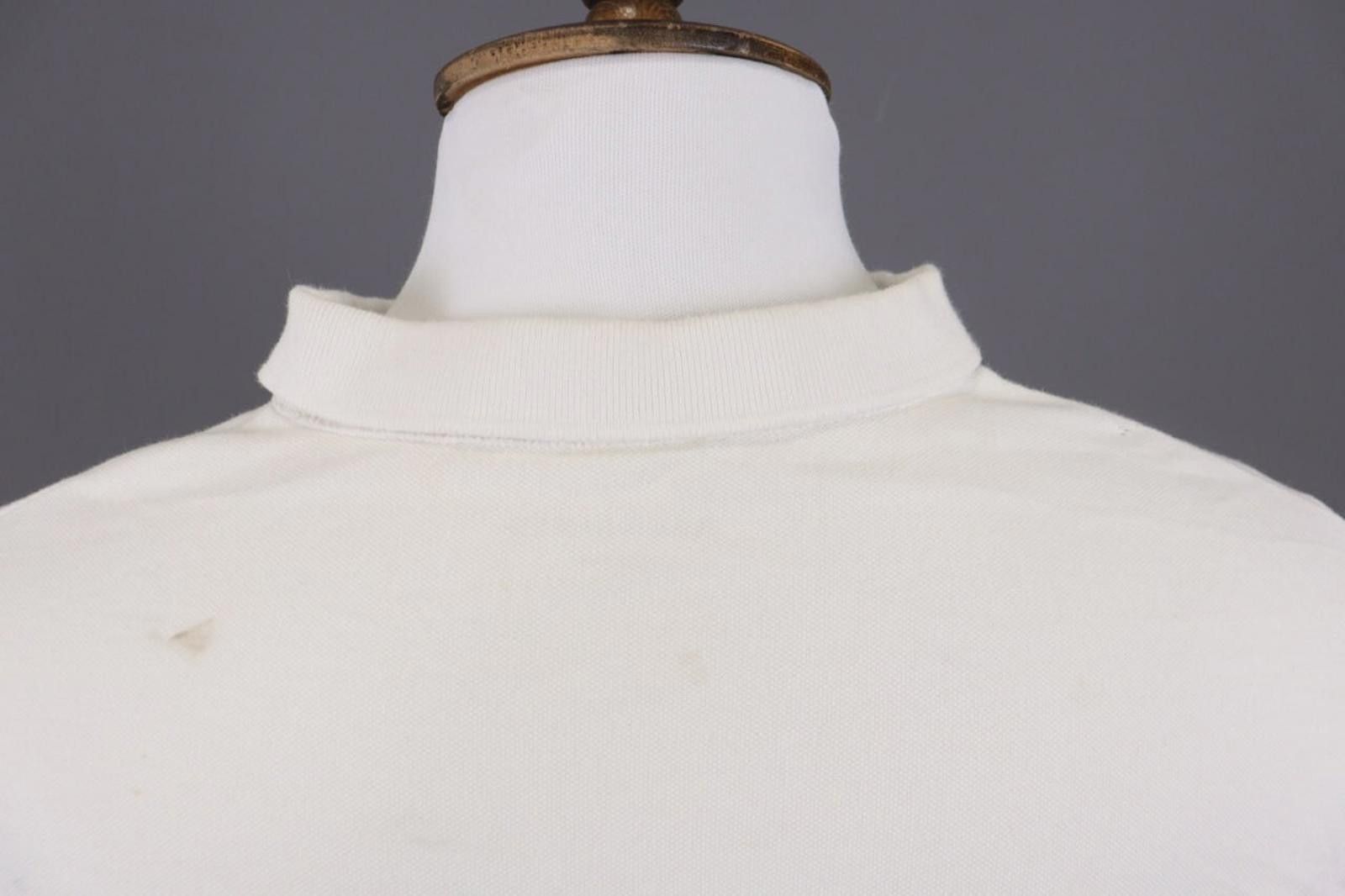 Allsaints AllSaints White Short Sleeve Summer Polo Shirt Size M Size US M / EU 48-50 / 2 - 8 Thumbnail