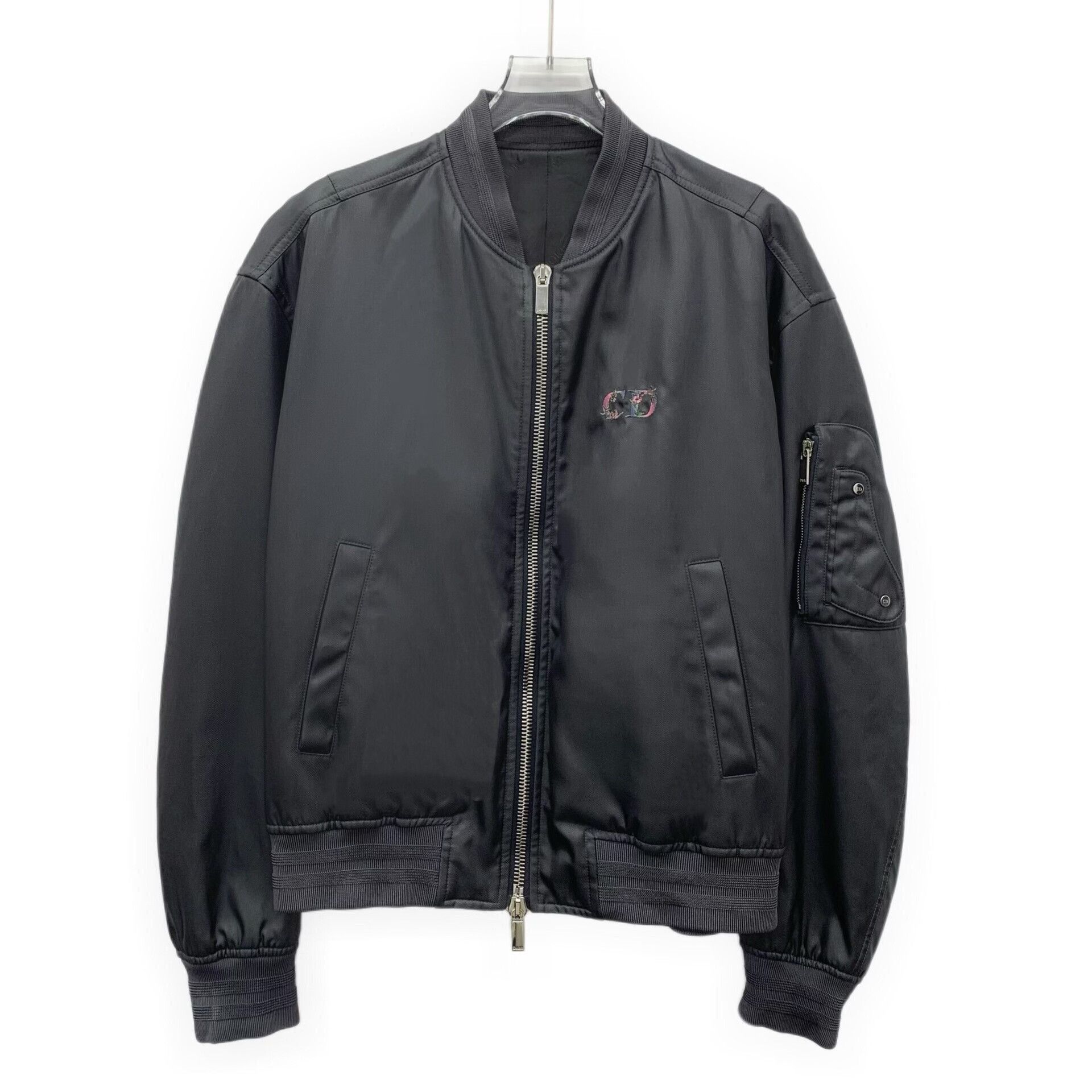 Dior Dior Floral Logo Embroidery Bomber Jacket 48 Size US M / EU 48-50 / 2 - 1 Thumbnail