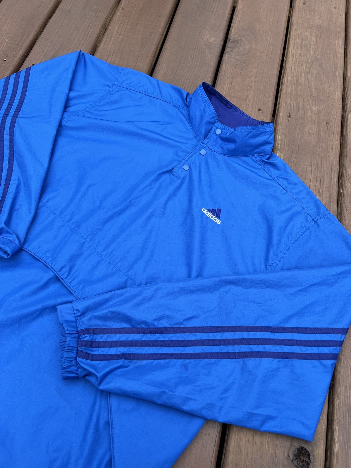 Adidas × Vintage Vintage Adidas Pullover Track Jacket Windbreaker Size US L / EU 52-54 / 3 - 2 Thumbnail