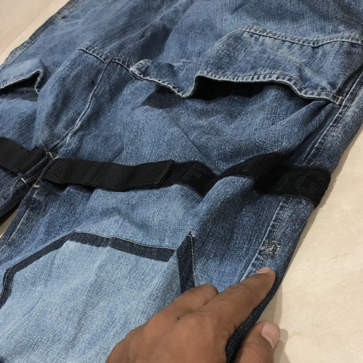 Marithe + Francois Girbaud Vintage Marithe Francois Girbaud Jeans Blue Baggy Pants Size US 36 / EU 52 - 9 Thumbnail
