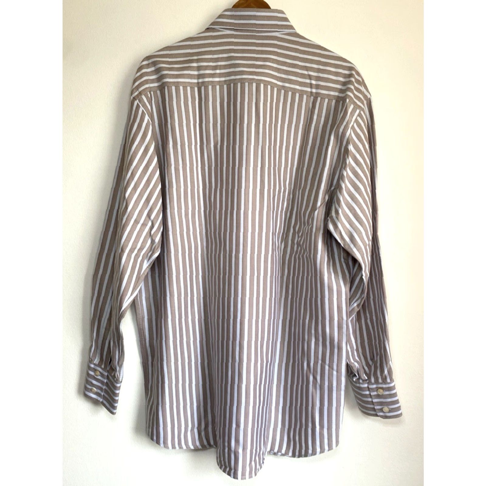 Ermenegildo Zegna VINTAGE Ermenegildo Zegna Button-Up Shirt Stripes XL Mens Size US XL / EU 56 / 4 - 3 Thumbnail