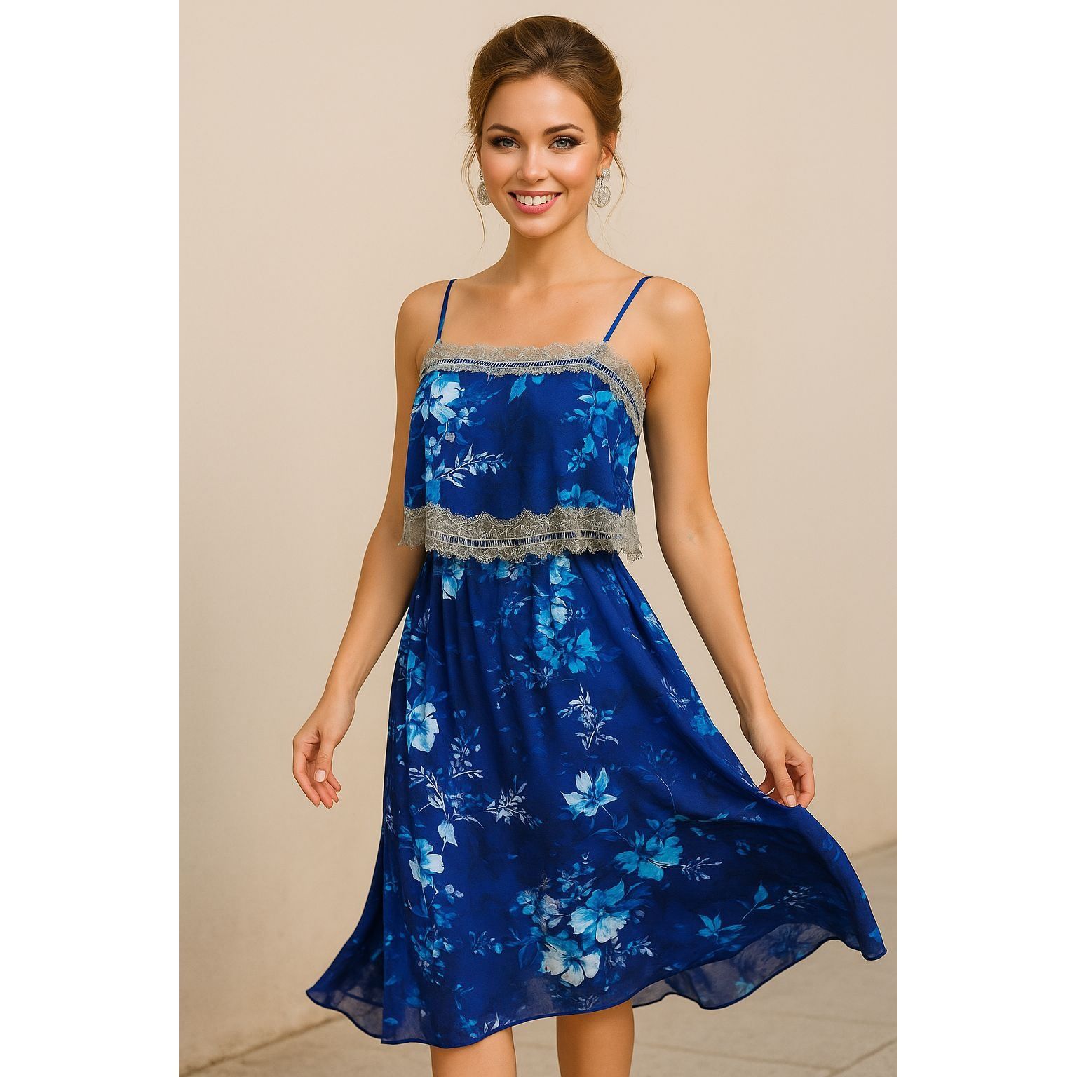 intermix blue dress Claudia Powder Blue Suede Mid Heel main image 0