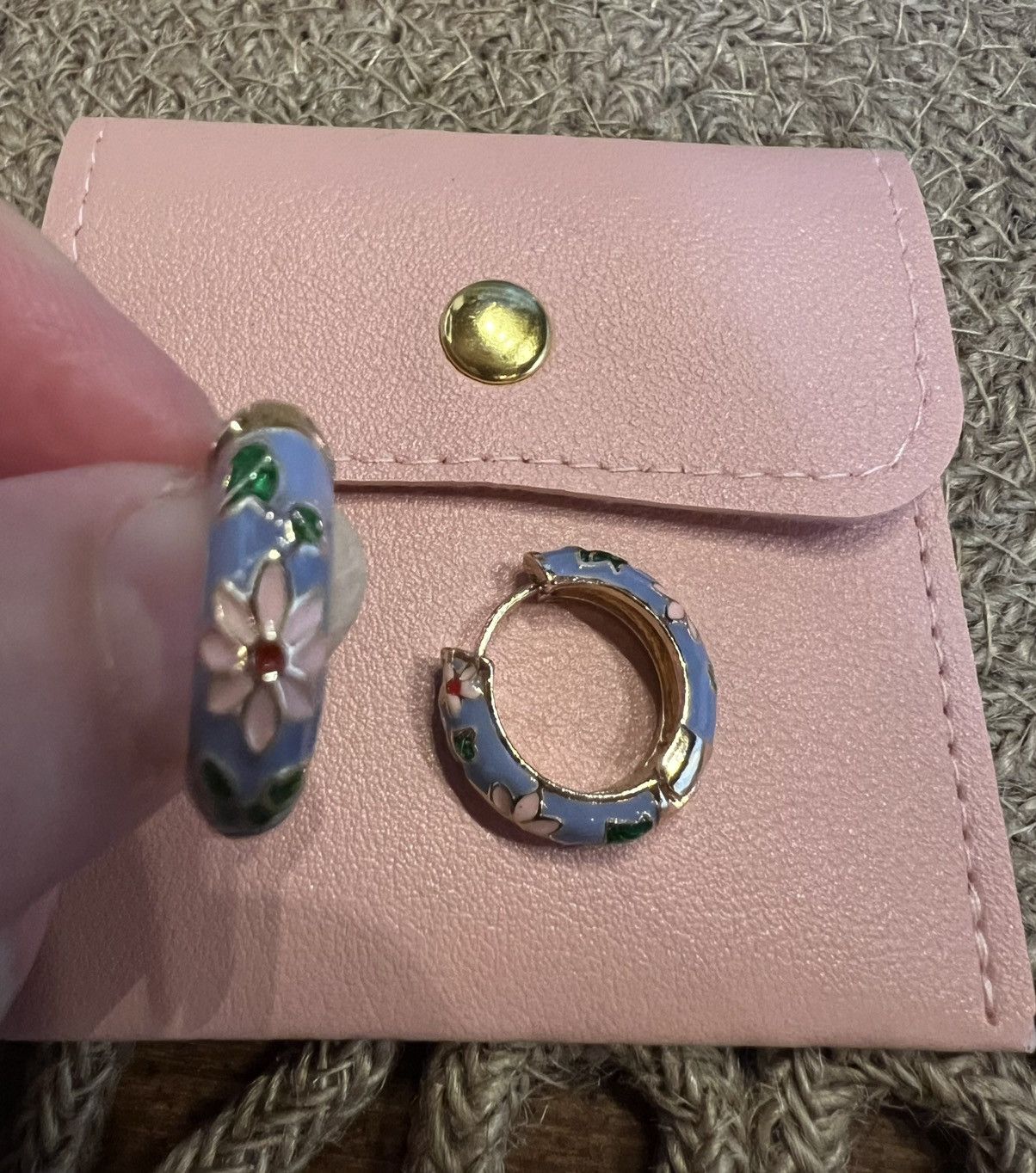 Other Francesca Vanessa Vintage Inspired Enamel Hoops Earrings Size ONE SIZE - 4 Thumbnail