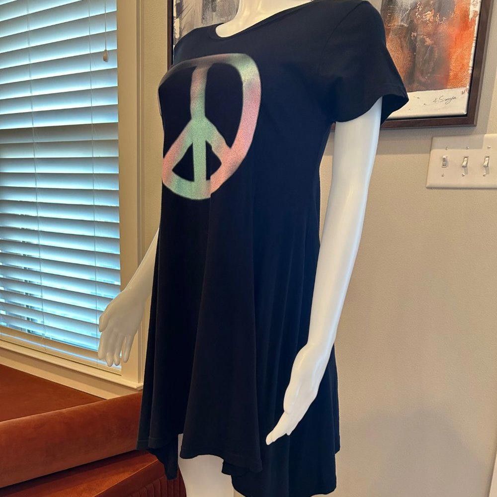 Wildfox Wildfox Stel Peace Babydoll T-shirt Dress Size M / US 6-8 / IT 42-44 - 2 Thumbnail