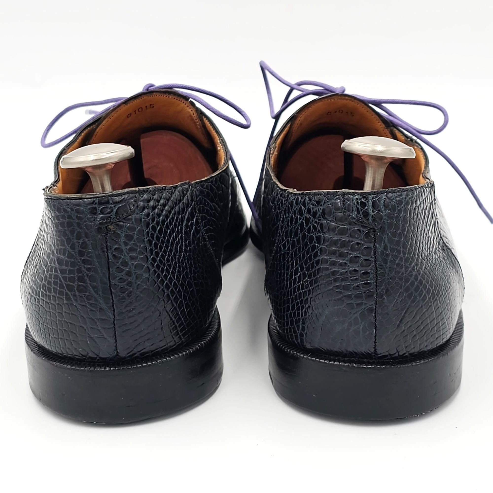 Other Vintage Exotic Full Alligator Men 15 Black Dress Shoes Paolo Size US 15 / EU 48 - 5 Thumbnail