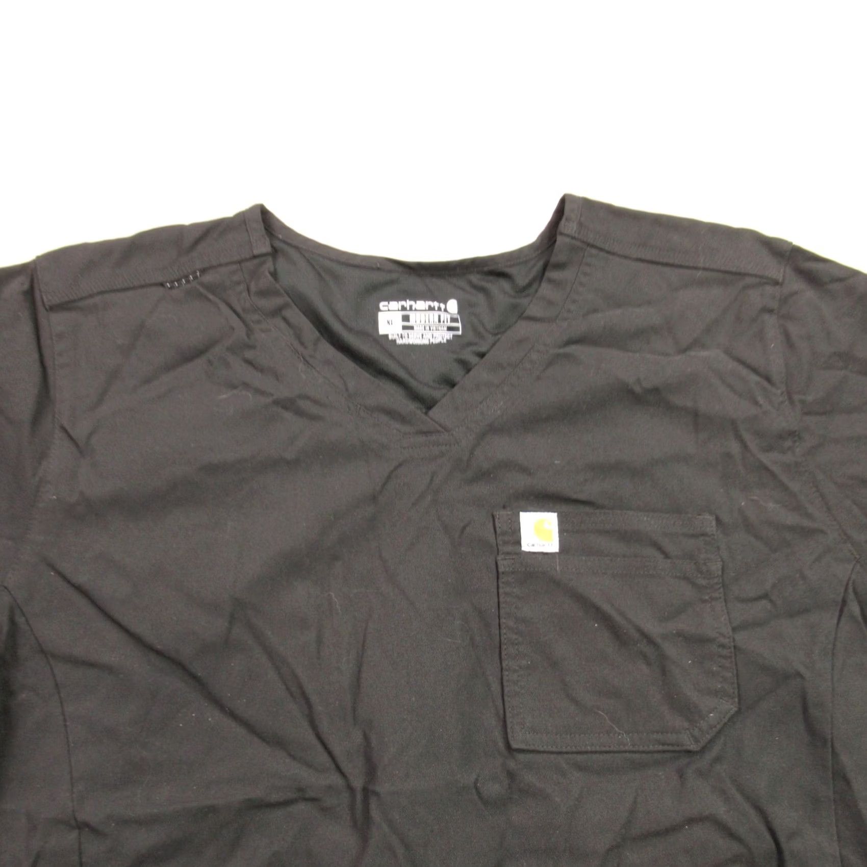 Carhartt Carhartt Womens Scrub Shirt Short Sleeve XL Black Pockets Modern Fit Size XL / US 12-14 / IT 48-50 - 3 Thumbnail