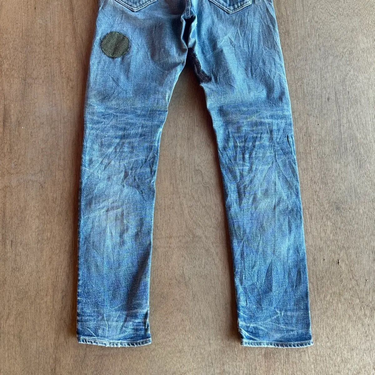 FDMTL RARE💥FDMTL BORO SASHIKO PATCHWORK DENIM PANTS/JEANS W32 L31 Size US 32 / EU 48 - 17 Thumbnail