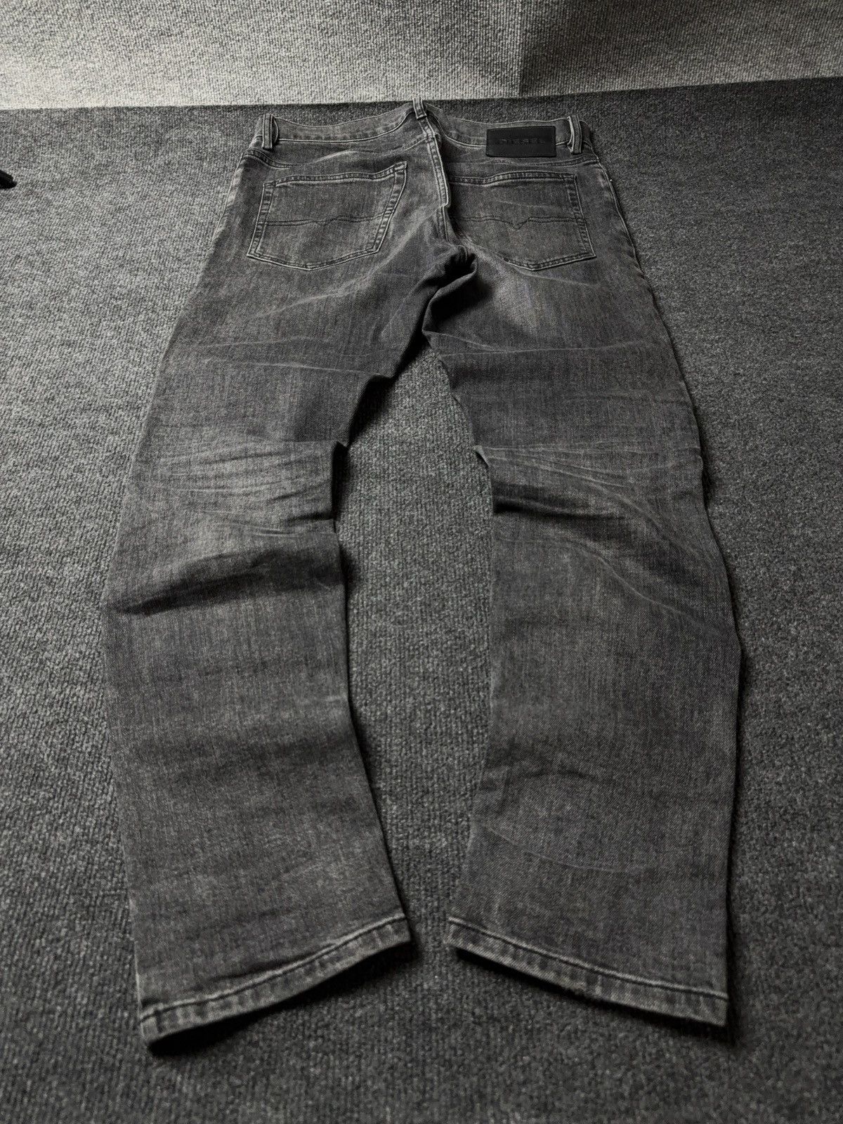 Diesel Luxury 00s Y2K Diesel D-Luster Black Slim Fit Stretch Jeans Size US 31 - 14 Thumbnail
