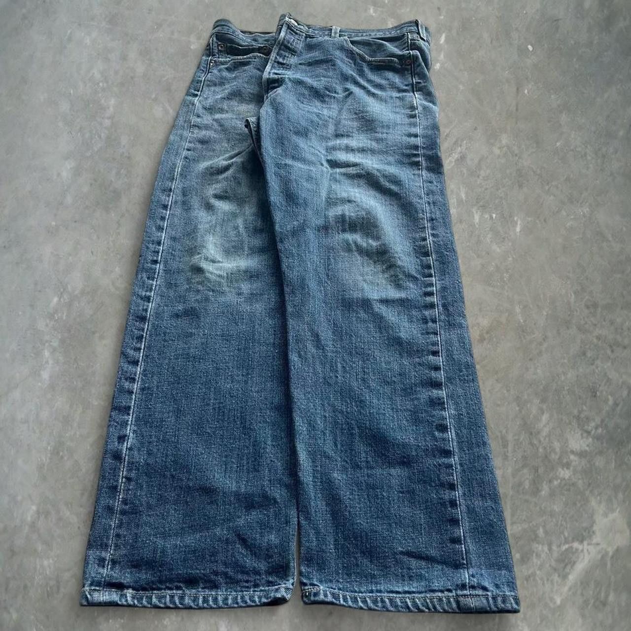 Levi's Crazy Vintage Y2K/2000s Baggy Medium wash Levi’s Workwear Denim Jeans! Size US 38 / EU 54 - 3 Thumbnail