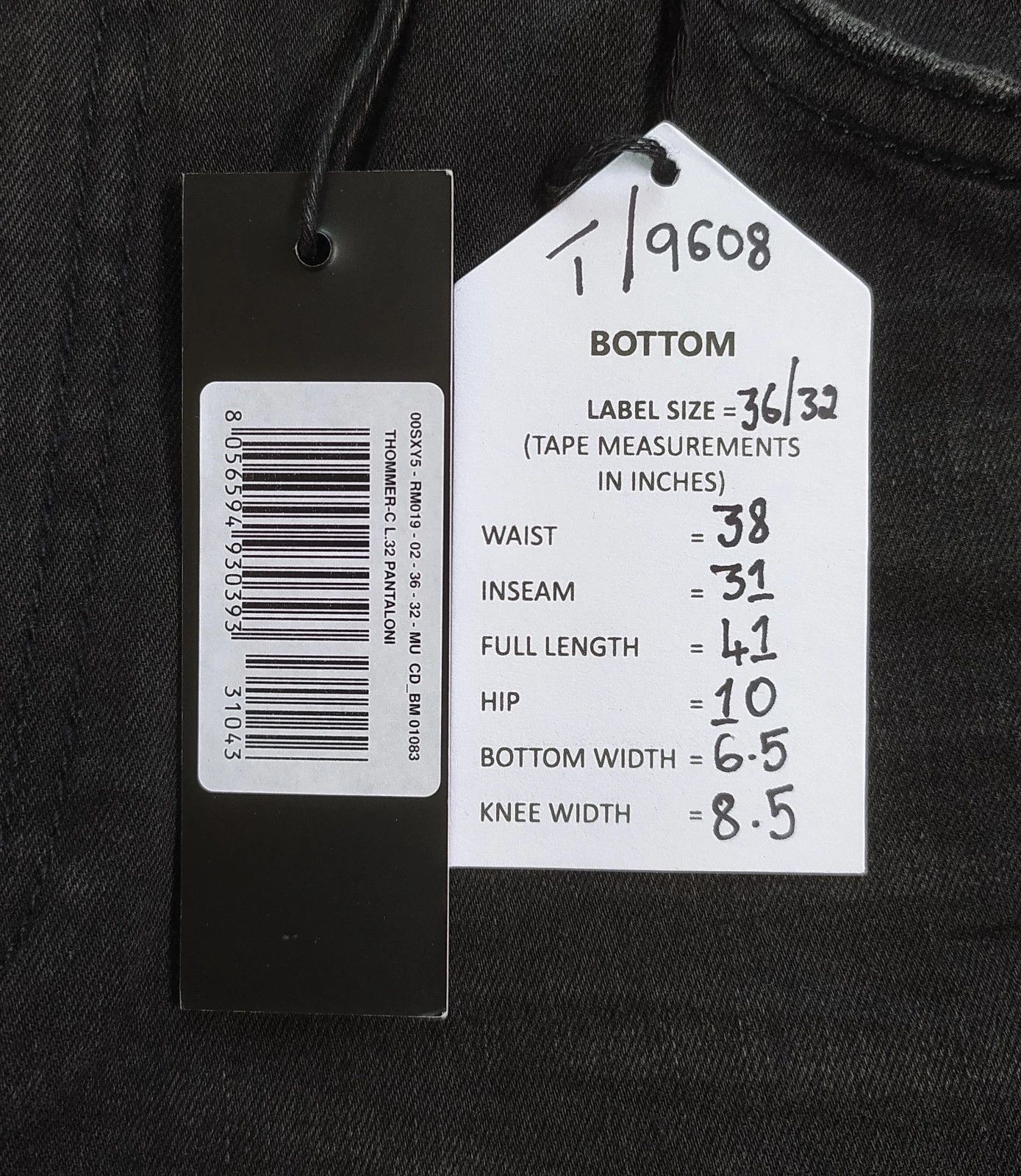 Diesel Diesel THOMMER-C L.32 MENS JEANS T/9608 Size US 36 / EU 52 - 6 Thumbnail