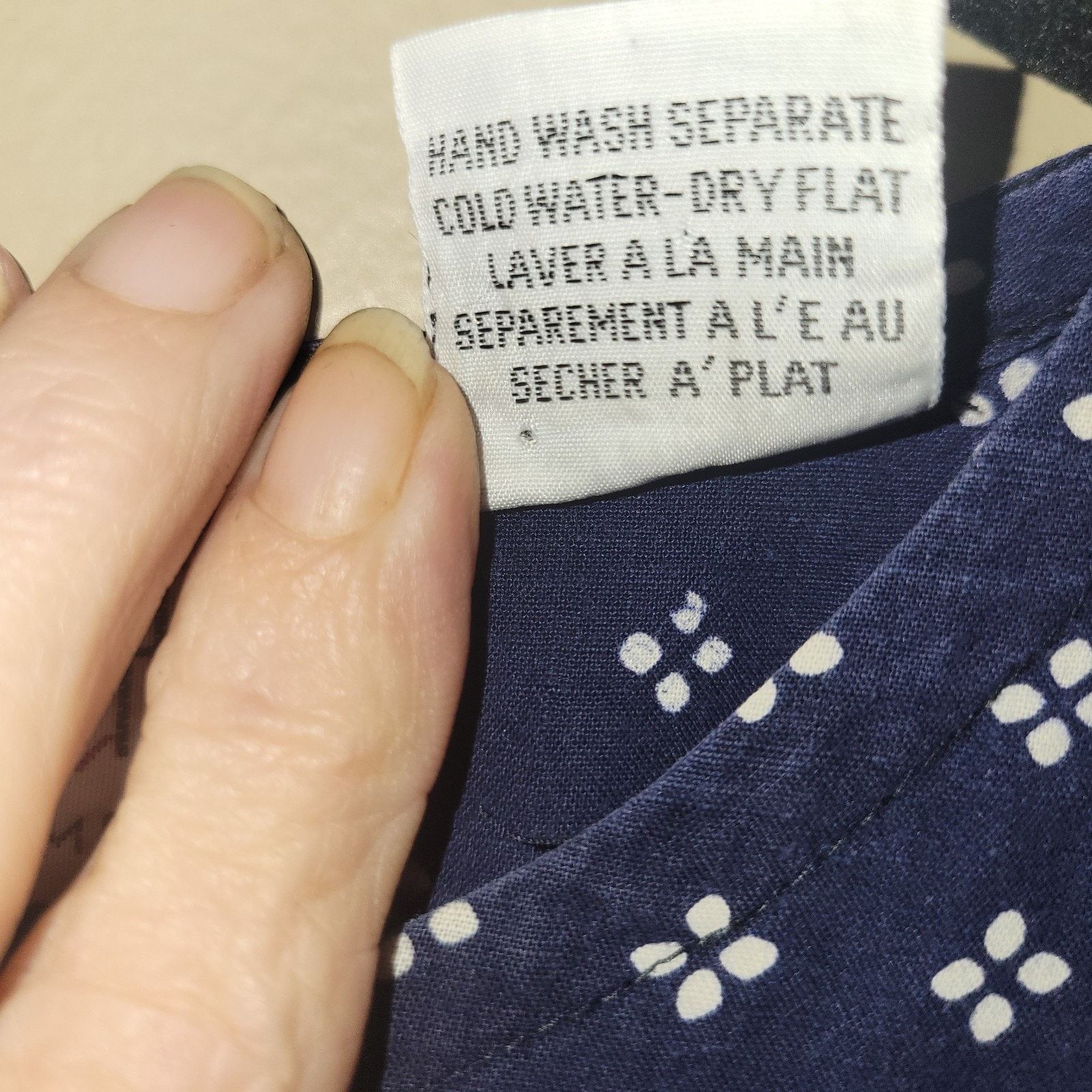 & Other Stories Vtg Passports Pier One Blue 100% Cotton Maxi Dress Medium Size M / US 6-8 / IT 42-44 - 6 Thumbnail