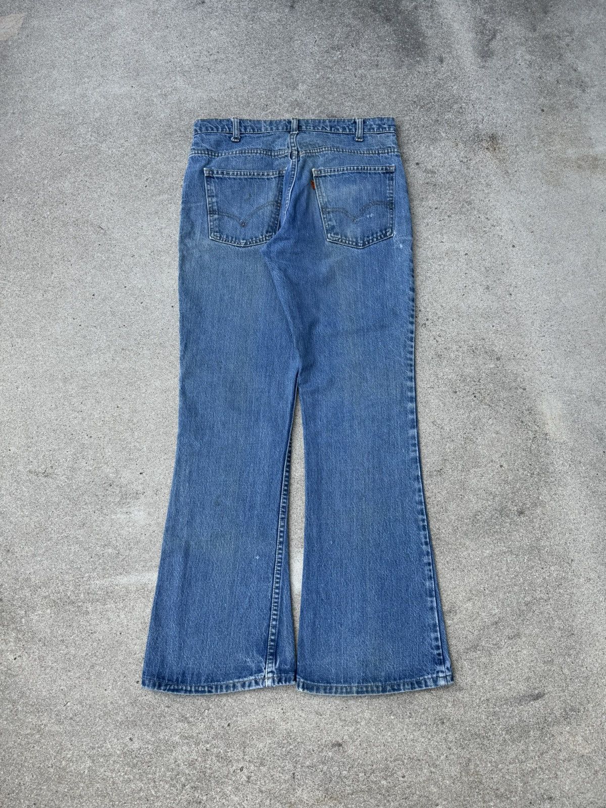 Levi's × Vintage Vtg 70s Levi’s 646 Orange Tab Bellbottom Flare Jeans 32x31 Size US 32 / EU 48 - 2 Thumbnail