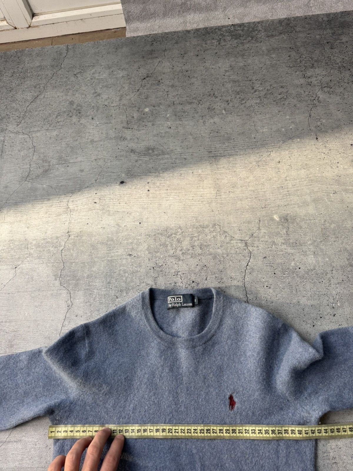 Polo Ralph Lauren Vintage Polo Ralph Lauren Blue Lambs Wool Crewneck Sweater Size US XXS / EU 40 - 6 Thumbnail