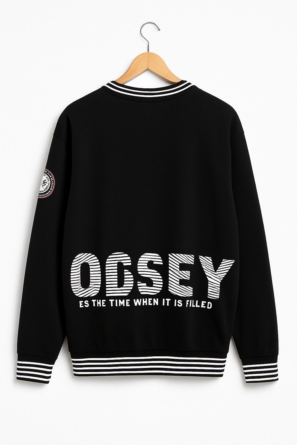 Vintage Vintage Eddie Odyssey Black Striped Crewneck Sweatshirt Size US XL / EU 56 / 4 - 10 Thumbnail