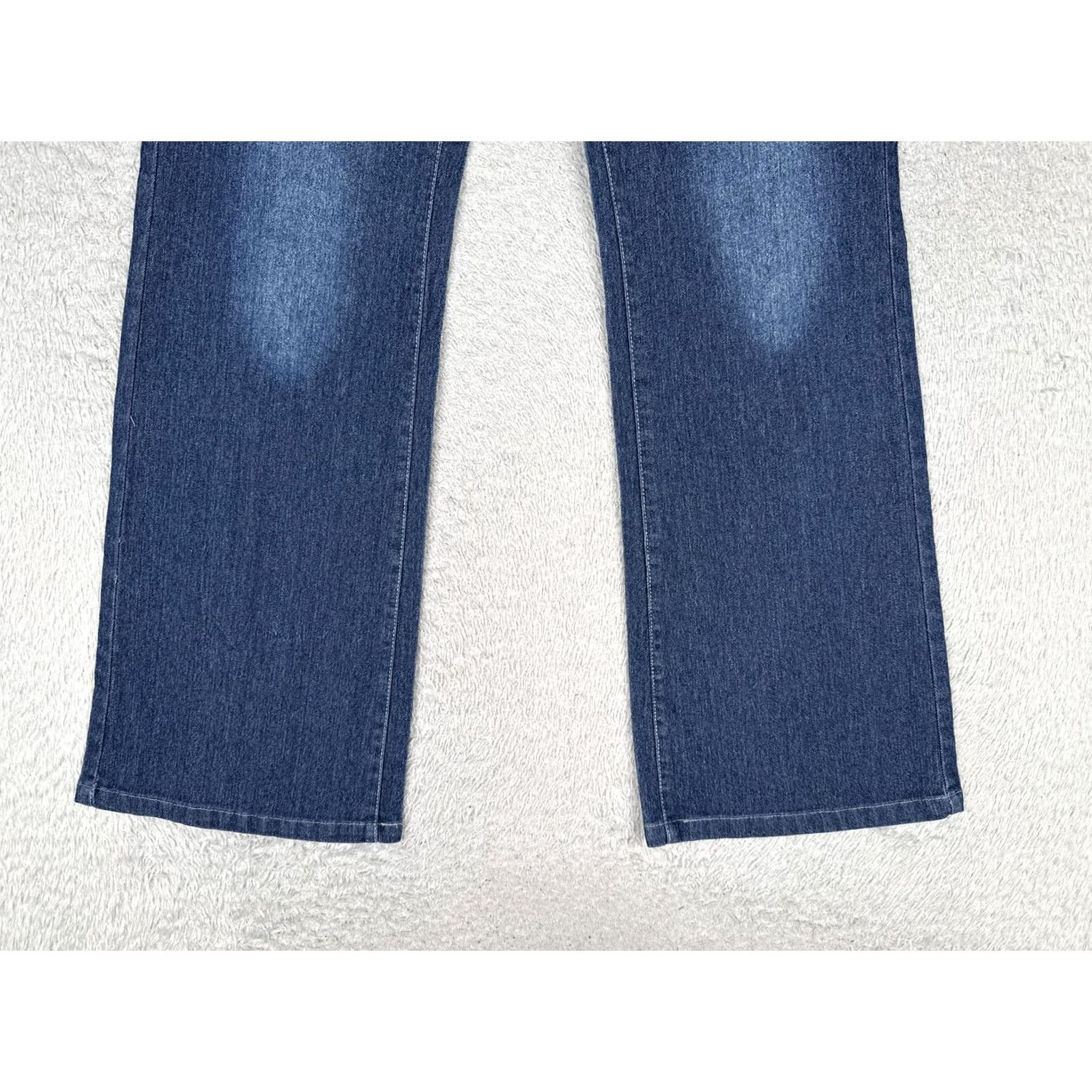 Vintage Jeans Womens 8 Regular Blue Bootcut Medium Wash High Rise Stretch Denim 32X29 Size 30" / US 8 / IT 44 - 2 Thumbnail