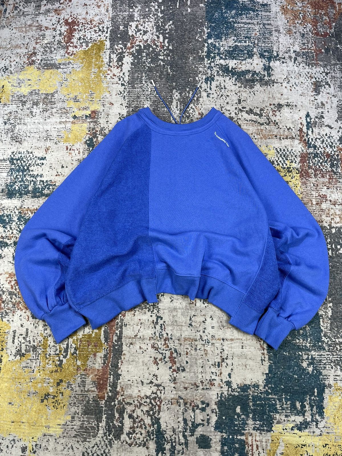 Japanese Brand Niko And 2 Way Patchwork Pull Over Sweatshirt Size ONE SIZE - 5 Thumbnail