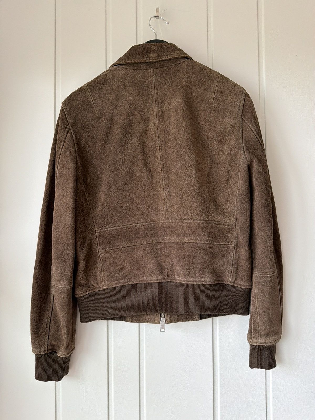 Allsaints AllSaints Suede Leather Jacket - Brown Size US S / EU 44-46 / 1 - 2 Thumbnail