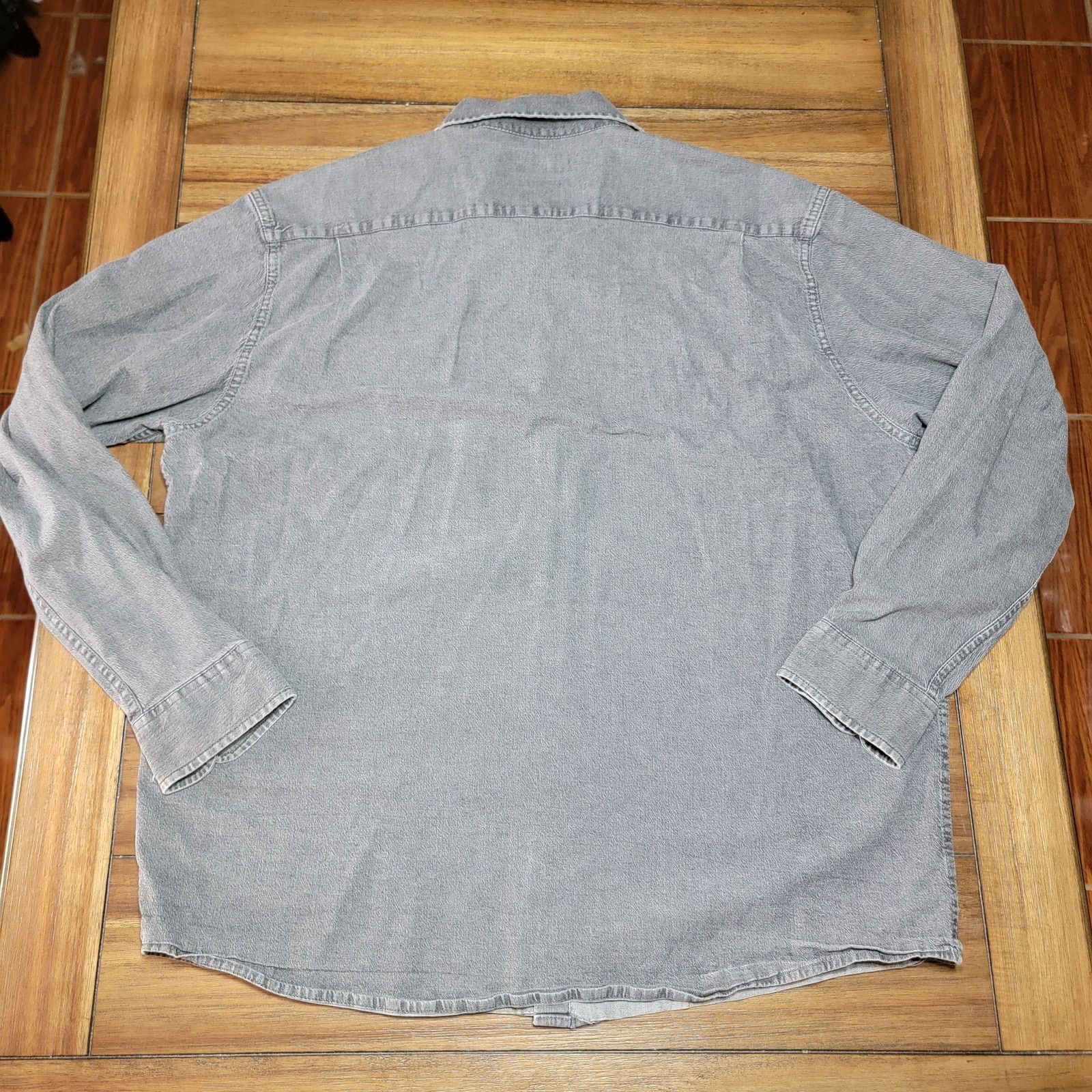 Wrangler Wrangler Black Denim LS Full Button Shirt - Size 2XL Size US XXL / EU 58 / 5 - 3 Thumbnail