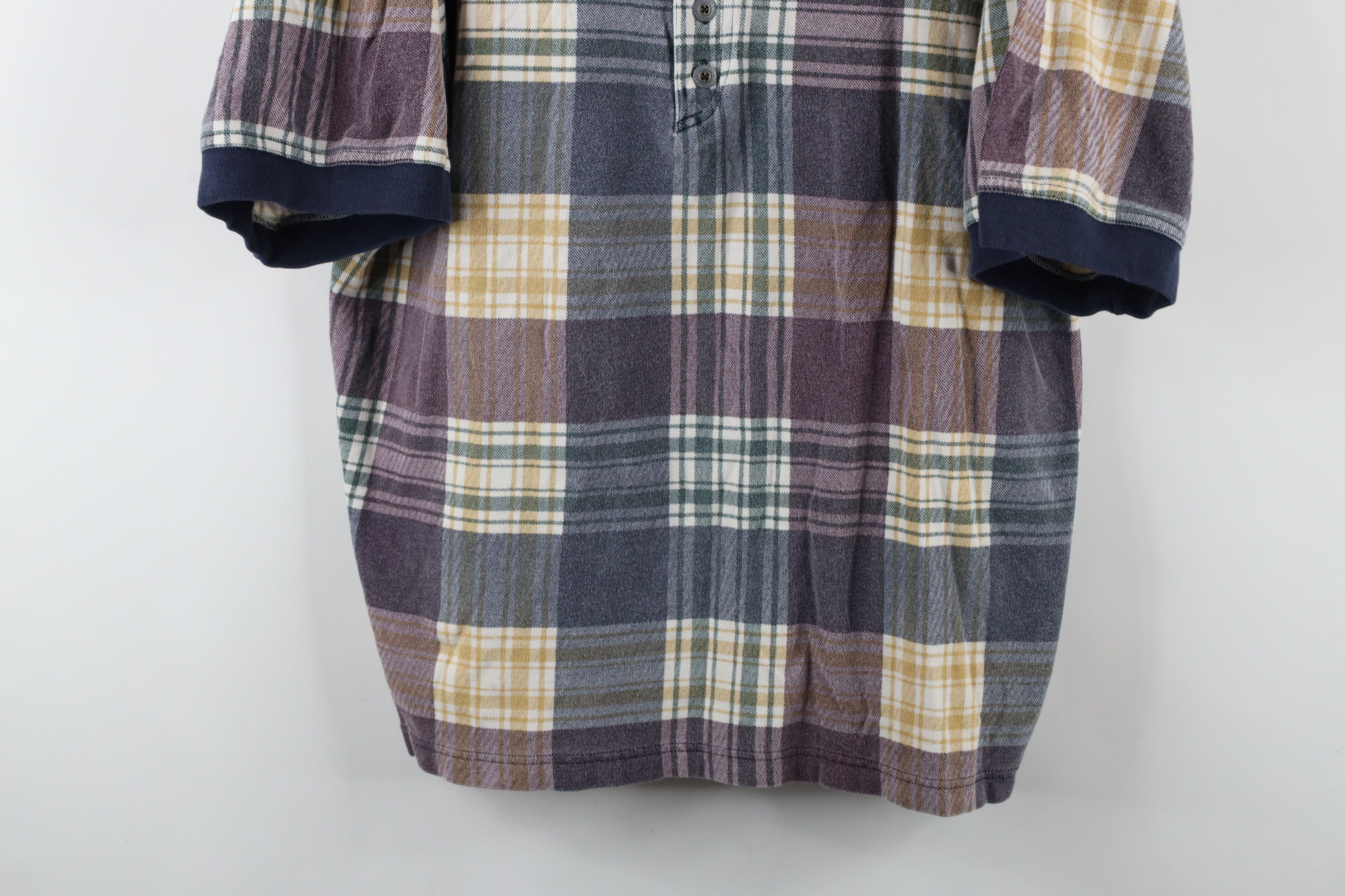 Vintage Vintage 90s Streetwear Fit Rainbow Plaid Golf Polo Shirt Size US XL / EU 56 / 4 - 3 Thumbnail