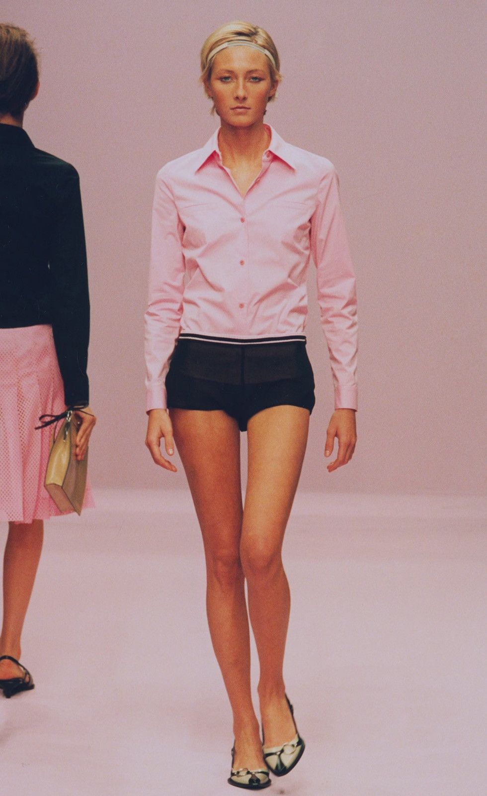 Miu Miu Miu Miu S/S2000 Runway Pink Shirt Size M / US 6-8 / IT 42-44 - 2 Thumbnail