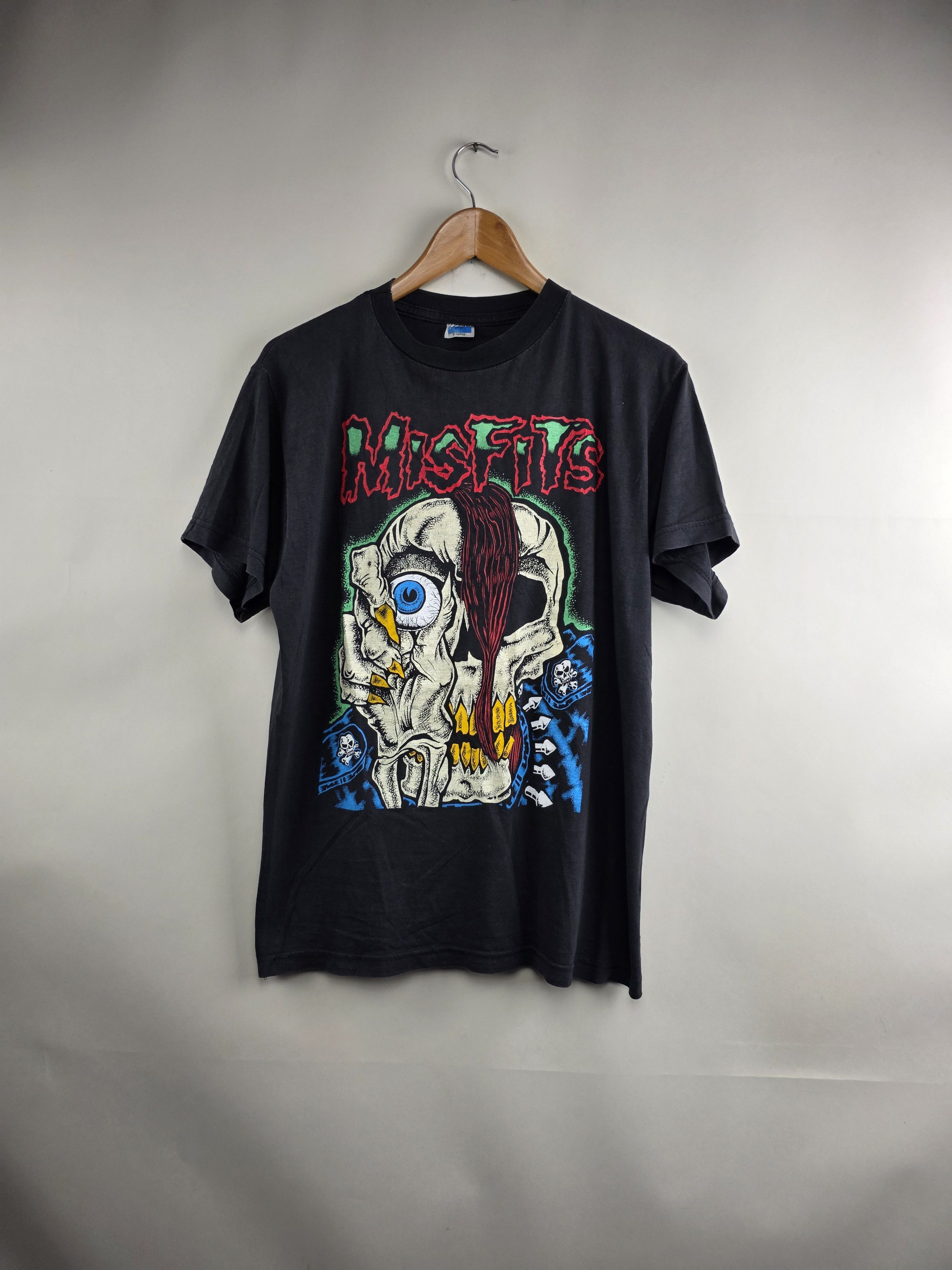 Misfits 80s Misfits Vintage T shirt Band tee 90s XL 21" 27.5" Size US L / EU 52-54 / 3 - 1 Thumbnail