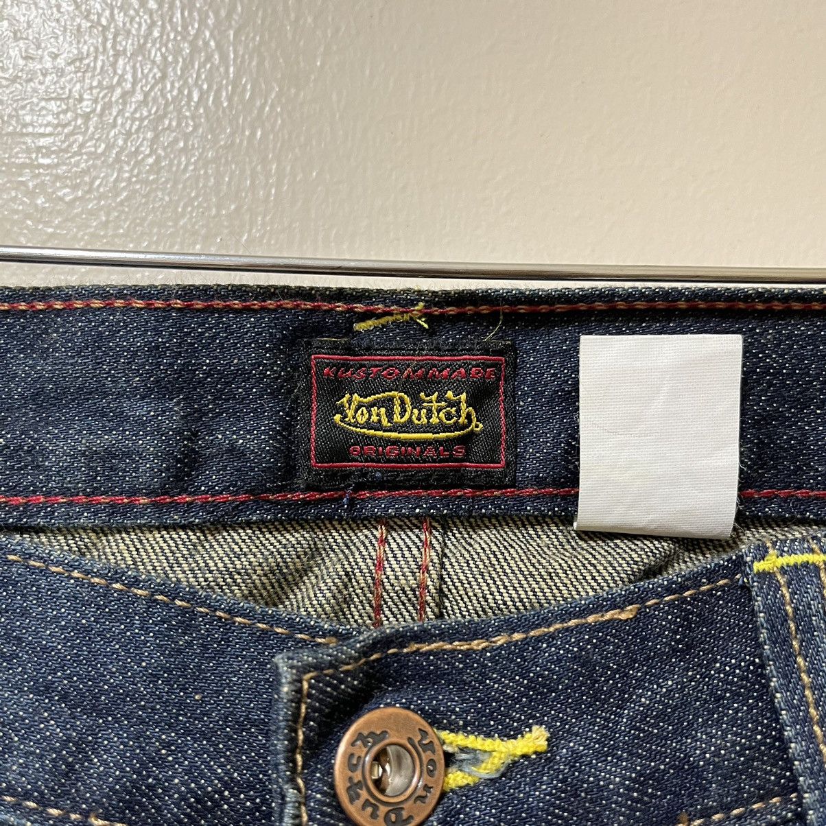 Von Dutch Y2K Von Dutch Logo Patchwork Design Denim Baggy Pants Size US 32 / EU 48 - 5 Thumbnail
