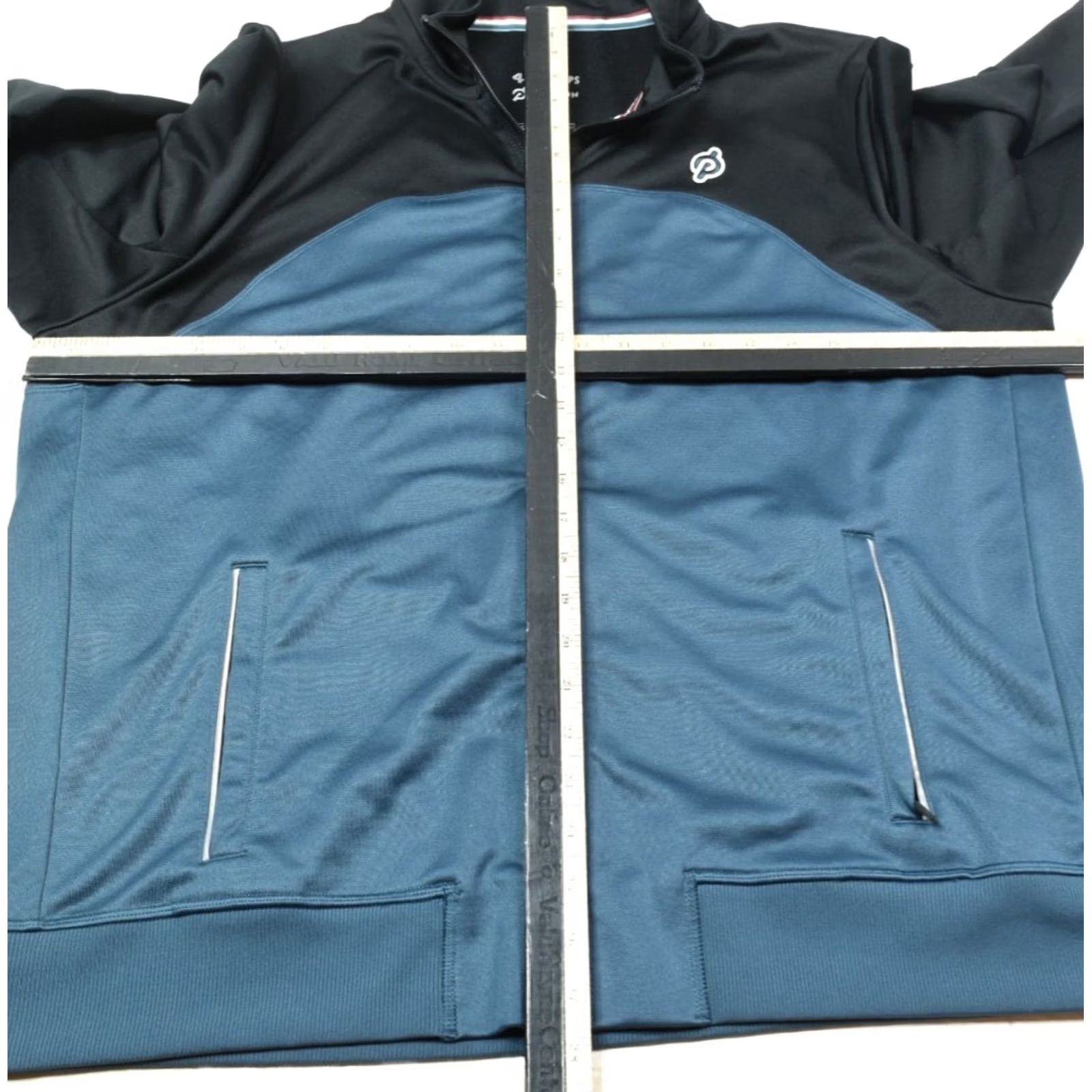 Vintage FourLaps x Peloton Track Jacket Mens XL Blue Black Long Sleeve Full-Zip Activewear Size US XL / EU 56 / 4 - 7 Thumbnail