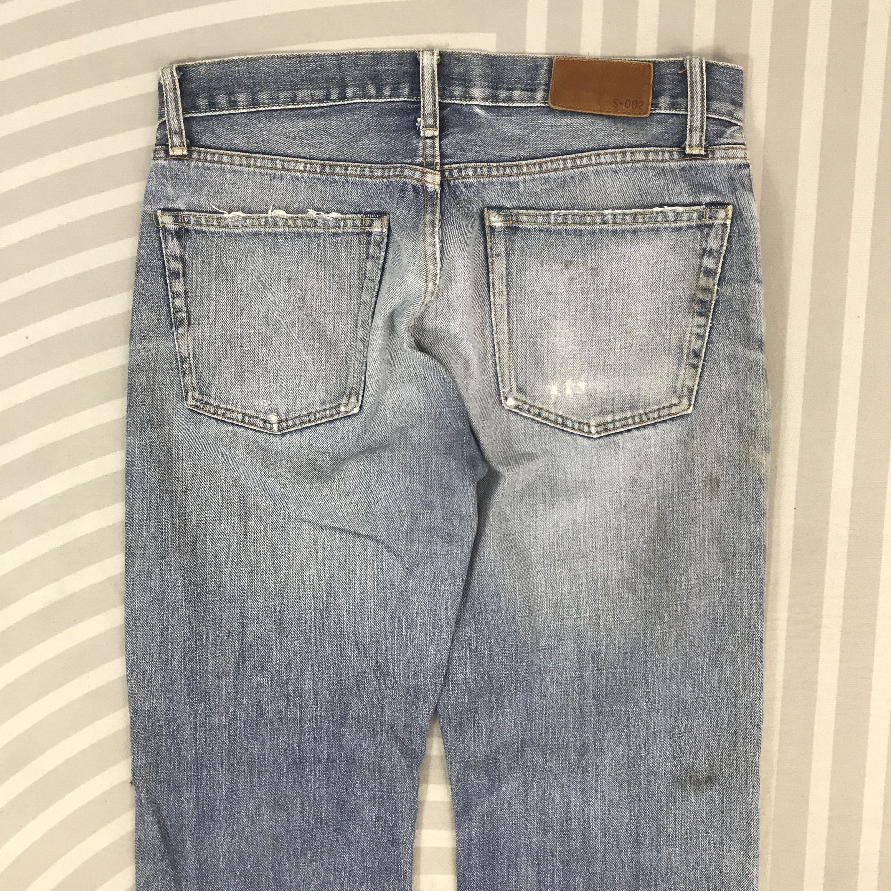 Uniqlo Vintage Uniqlo Japan Distressed Denim Pants Size US 32 / EU 48 - 5 Thumbnail