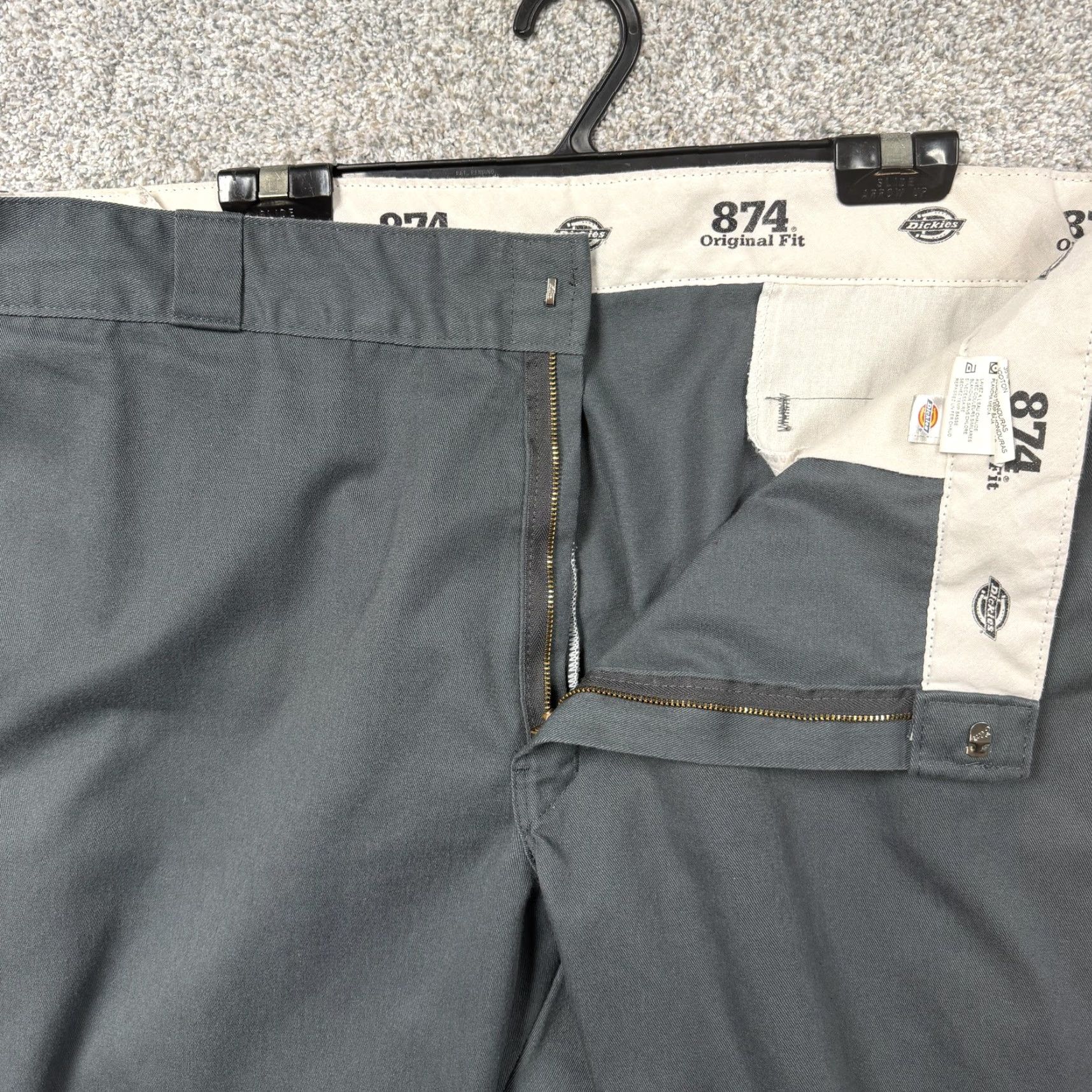 Dickies Dickies 874 Work Pants 42x30 Gray Skater Grunge Baggy Streetwear Indie Gorpcore Mens Size US 41 - 5 Thumbnail