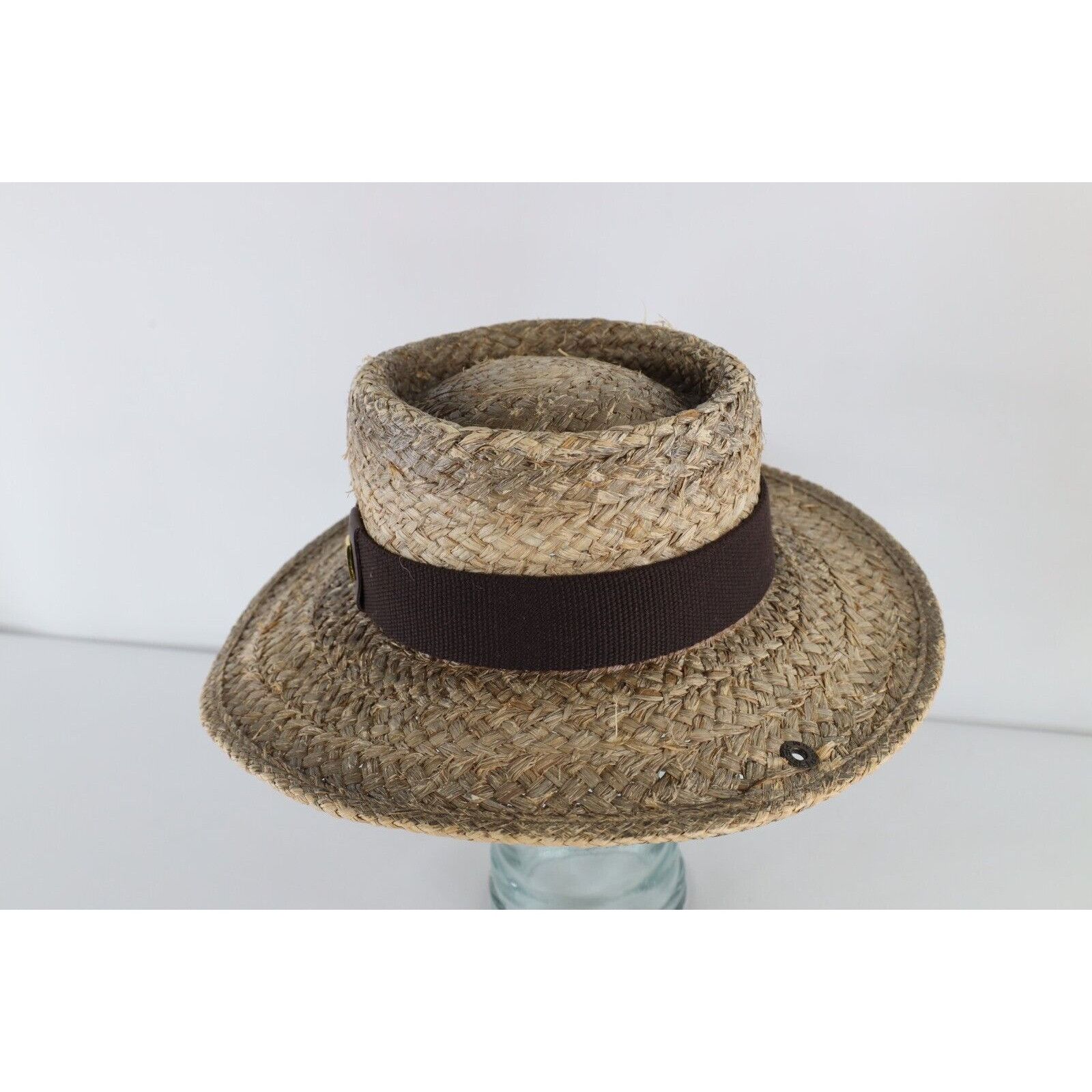 Vintage Vintage Peter Grimm True Character Natural Straw Golfing Hat Size ONE SIZE - 6 Thumbnail