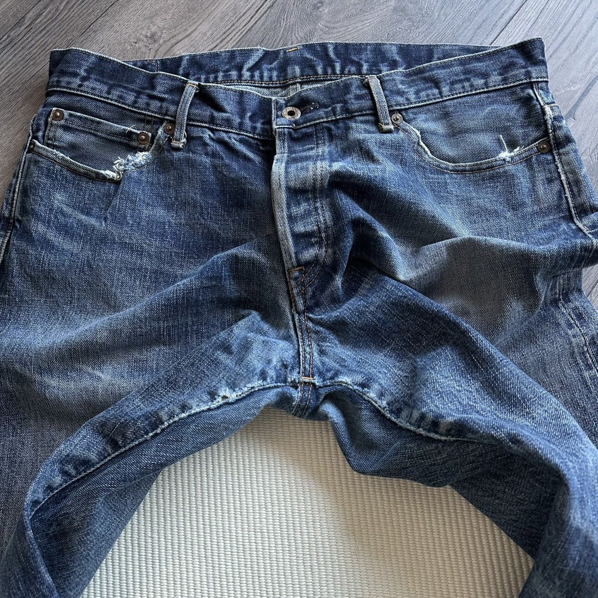 Japan Blue Vintage Japan Blue Distressed Straight Leg Jeans Size US 36 / EU 52 - 5 Thumbnail