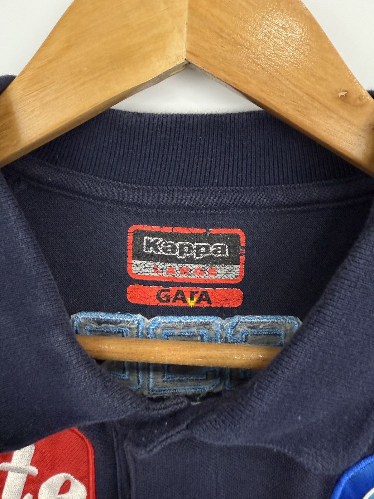 Kappa 🇮🇹 Vintage Y2K Kappa Napoli Italy Soccer Polo T-Shirt Rare Size US L / EU 52-54 / 3 - 6 Thumbnail