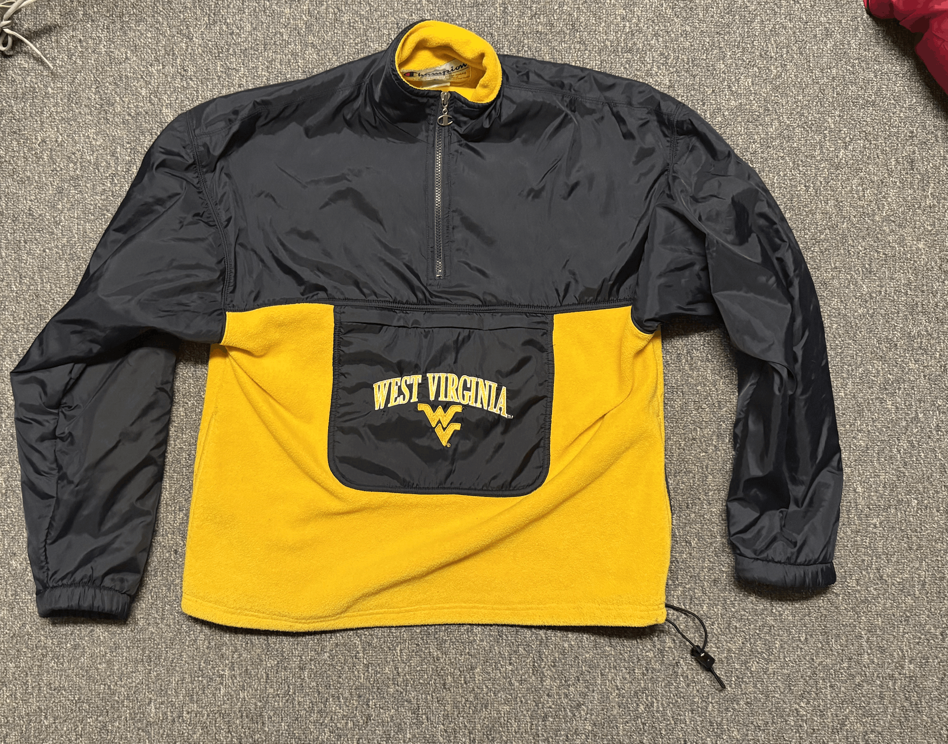 Champion × Vintage Champion West Virginia Vintage Quarter Zip Size US M / EU 48-50 / 2 - 1 Thumbnail
