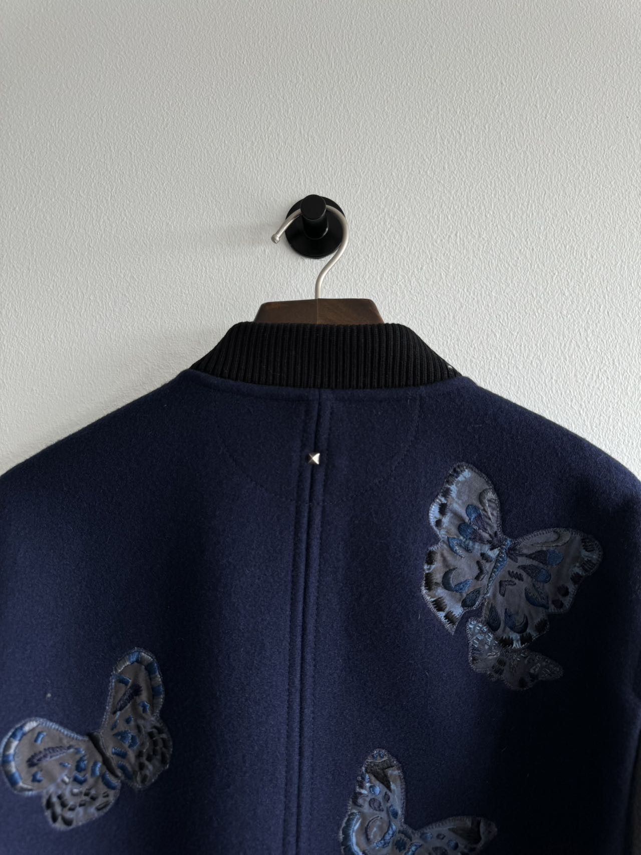 Valentino Valentino Varsity Wool Leather Jaclet IT 52 Size US L / EU 52-54 / 3 - 3 Thumbnail