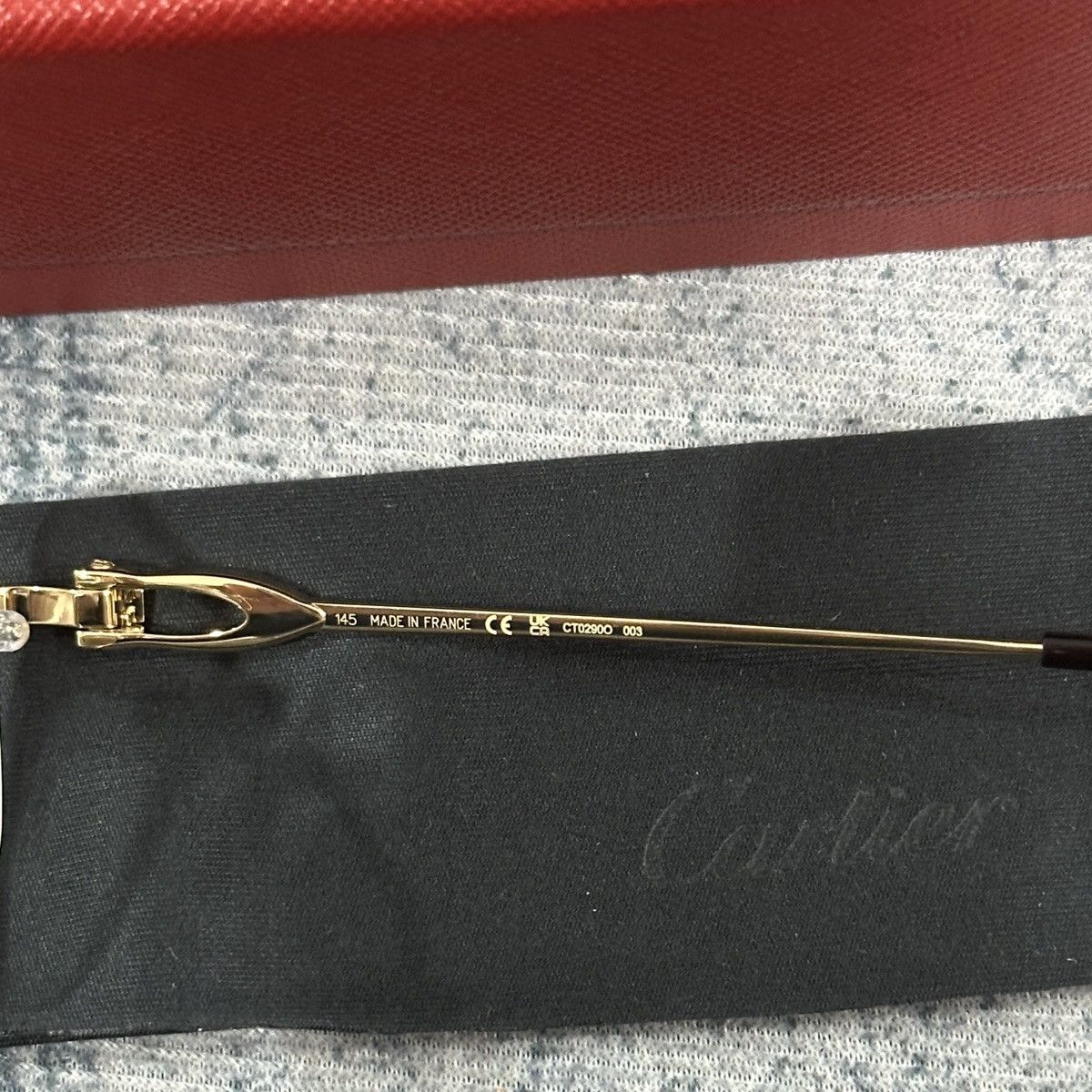 Cartier CARTIER CT0290O 003 EYEGLASSES Size ONE SIZE - 8 Thumbnail