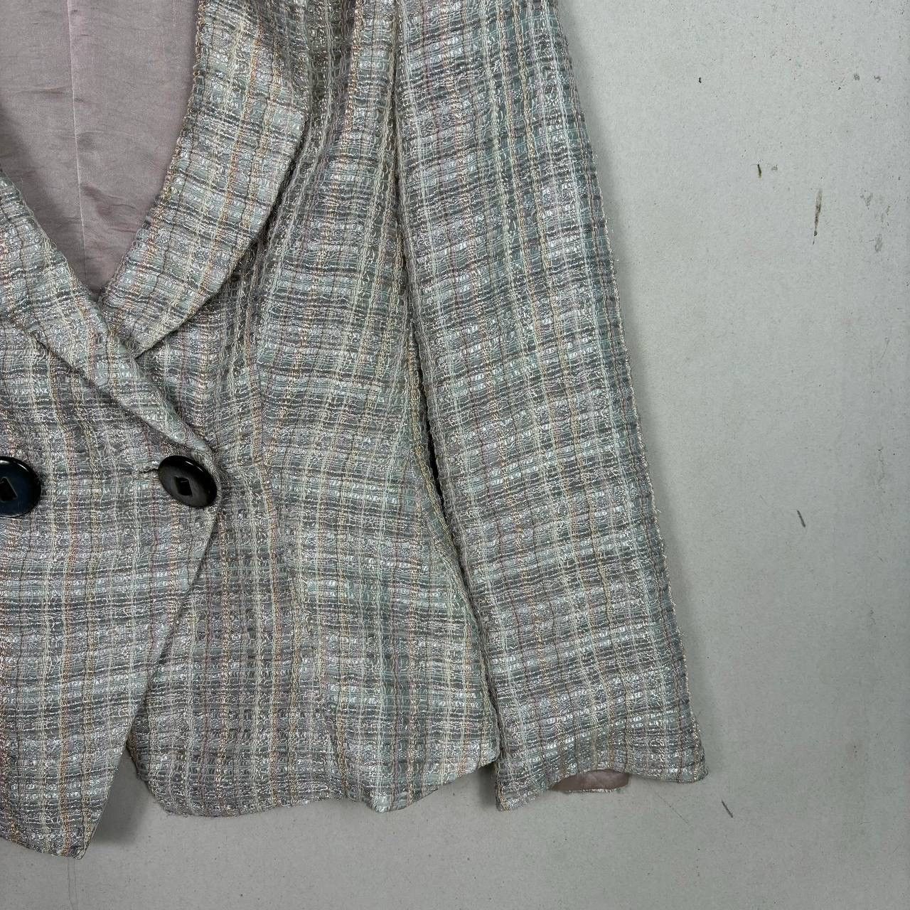Giorgio Armani Giorgio Armani Woven Boucle Tweed Jacket Blazer Size XS / US 0-2 / IT 36-38 - 5 Thumbnail